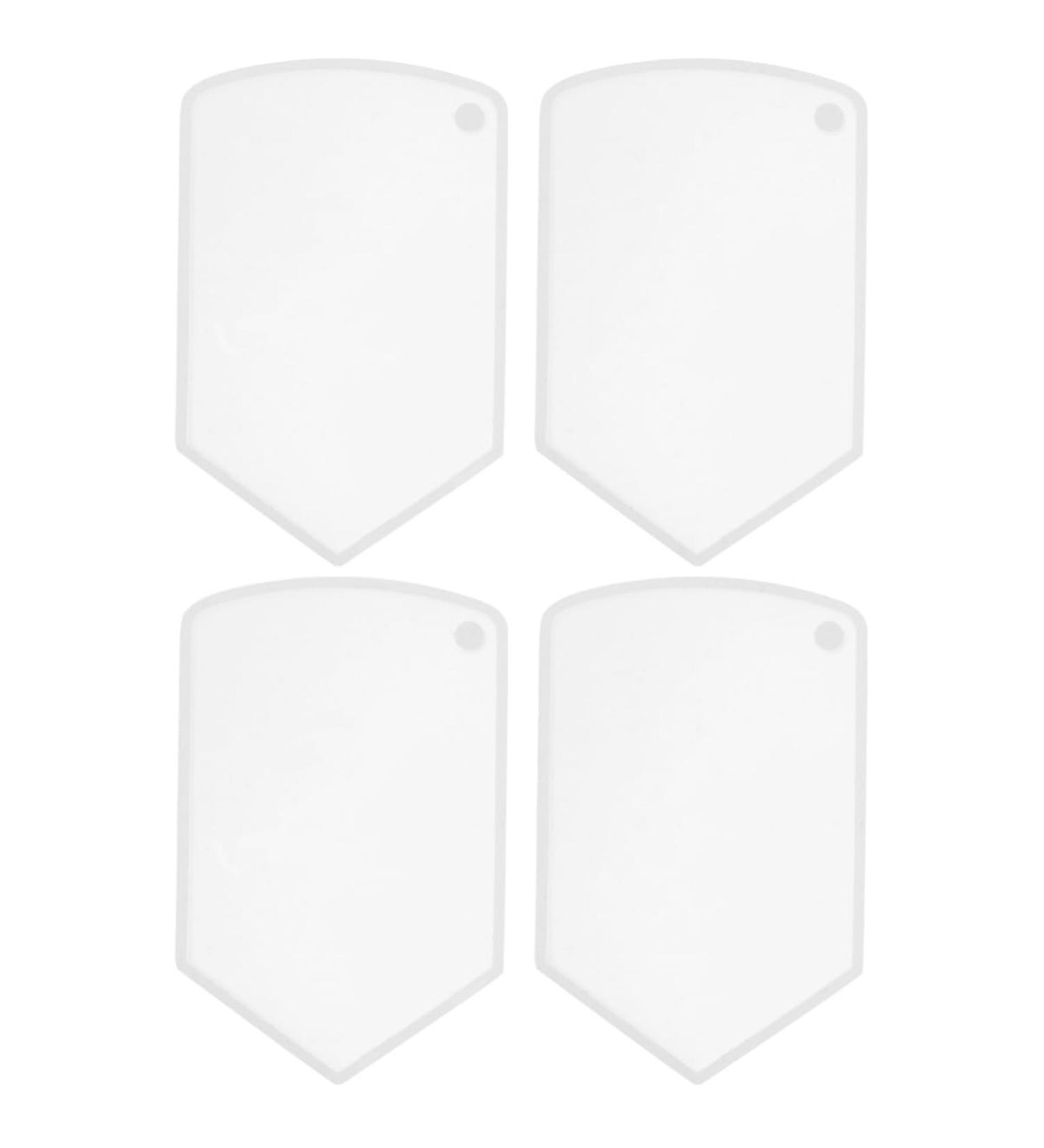COHEALI 4 Pcs Pendant Mold Keychain for Crafts Hanging Tag Pet Tag Pendant Charms Silicone Mold Fudge Epoxy Whitex2pcs 5.1X7.8CMx2pcs - Buy Online on GoSupps.com