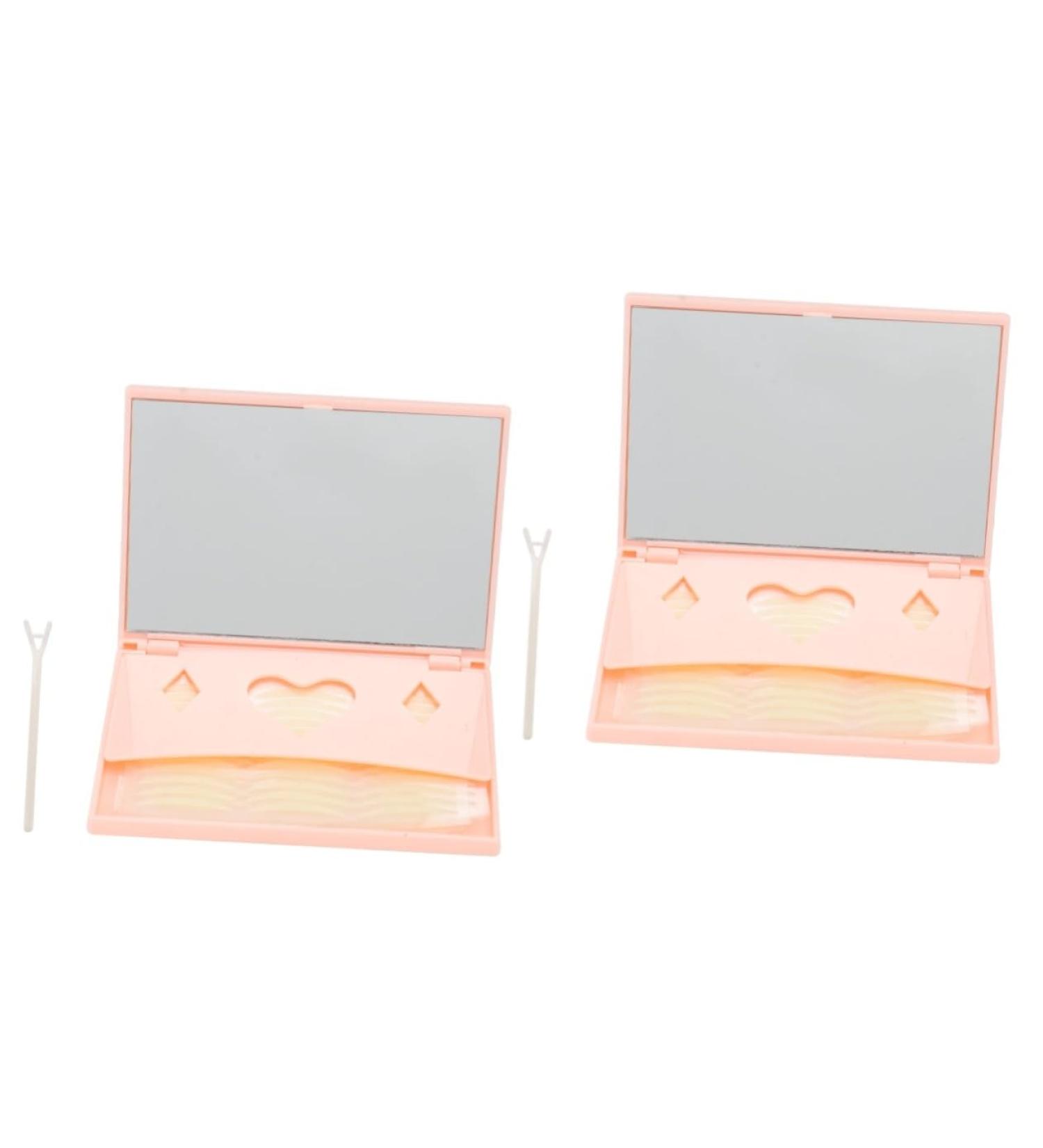 FOMIYES 480 Pairs Glue Tape Double Eyelid Tape Invisible Eyelid Sticker Adhesive Tape Dolphin Cosmetic 1 count (Pack of 1) Pinkx2pcs - Buy Online on GoSupps.com