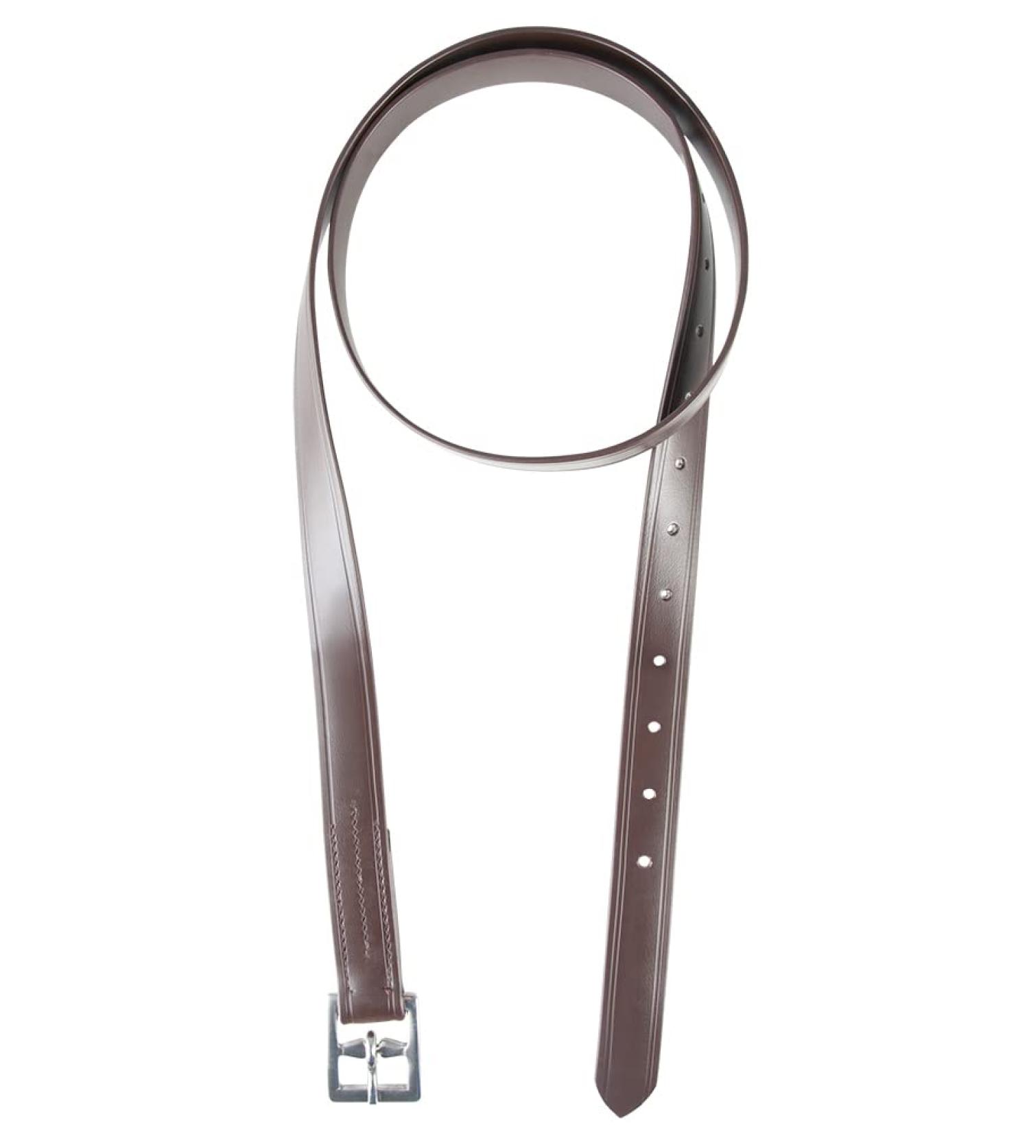 PFIFF 102695 Stirrup Leathers | Synthetic Brown Straps - 110 cm for Equestrian Use | International Shipping Available - Buy Online on GoSupps.com
