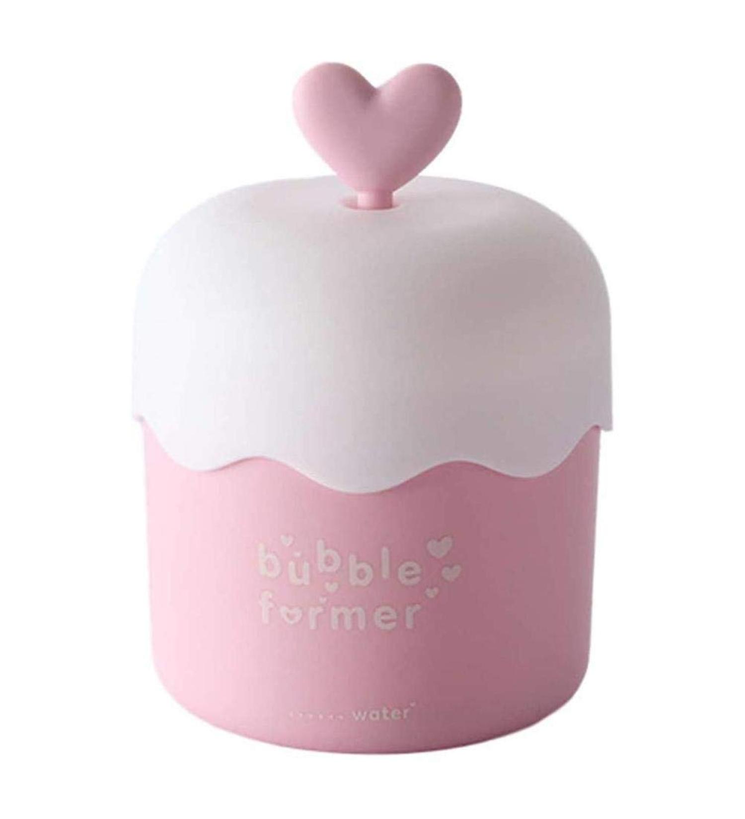 Foam Bubble Maker | Pink Facial Cleanser Foamer Cup | Cute Skin Care Tool for Effortless Cleansing - Buy Online on GoSupps.com