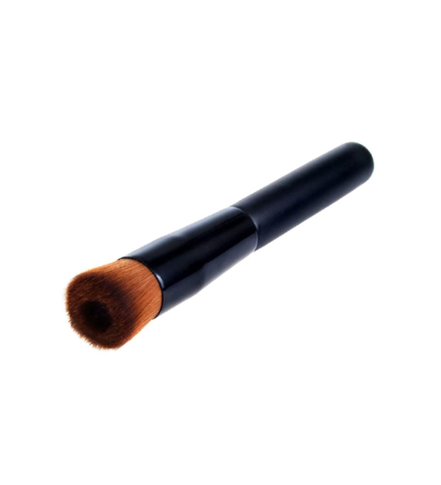 1PC Concave Makeup Brush - Large Face Liquid Cream Blending Tool for Full Coverage | Black Cosmetic Applicator - Buy Internationally - Buy Online on GoSupps.com