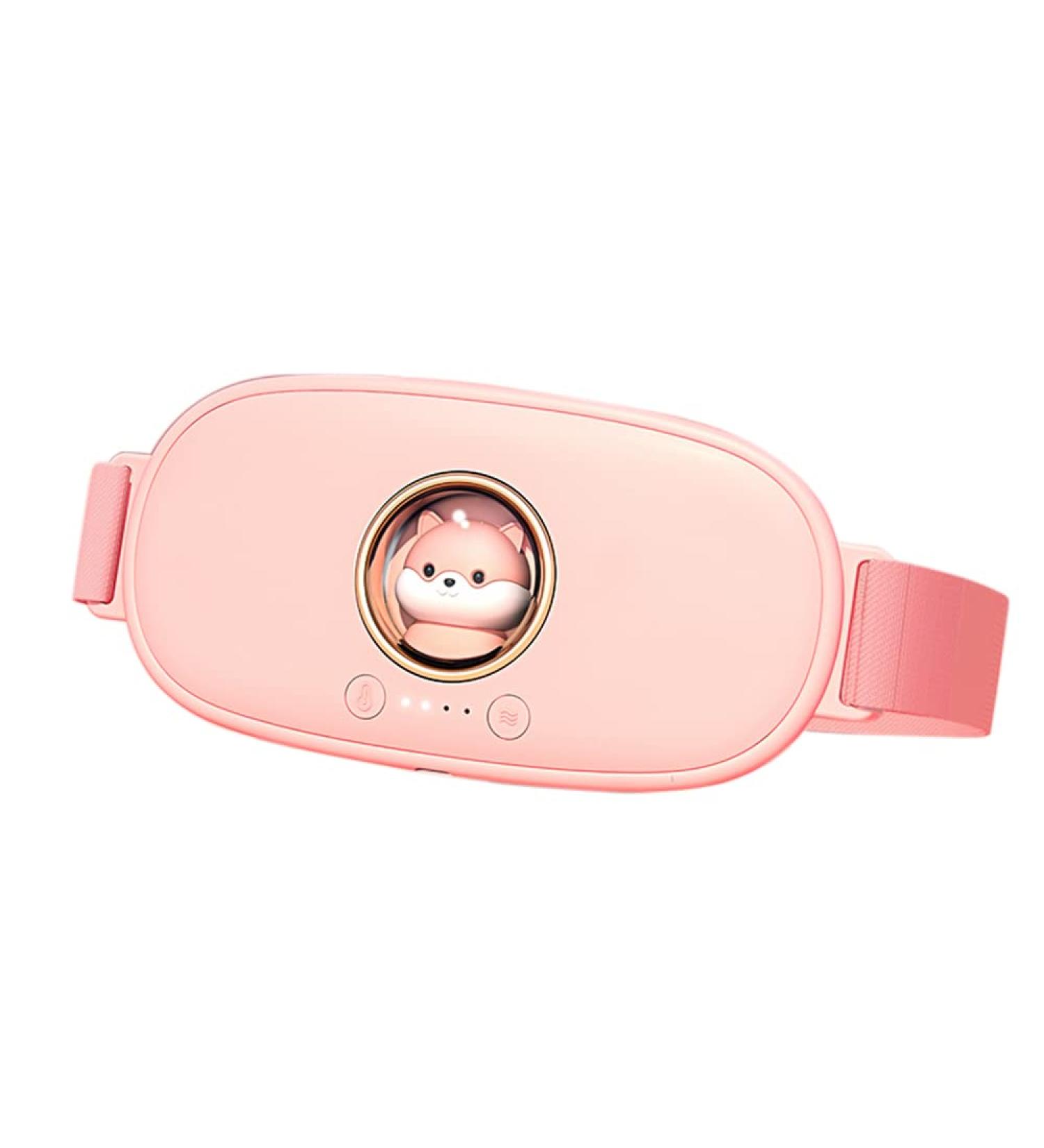 Portable Cordless Heating Pad for Period Cramps - 4 Heat Levels, 5 Massage Modes - Menstrual Pain Relief Device for Women and Girls (Pink) - Buy Online on GoSupps.com