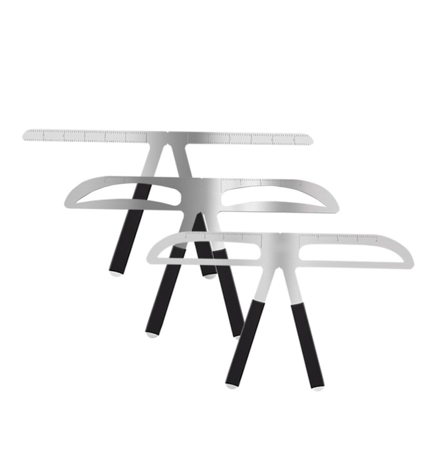 Angoily Eyebrow Assistant Grooming Stencil Molds Eyebrow Drawing Tool Set Stainless Steel Eyebrow Card Miss medium As Shown - Buy Online on GoSupps.com