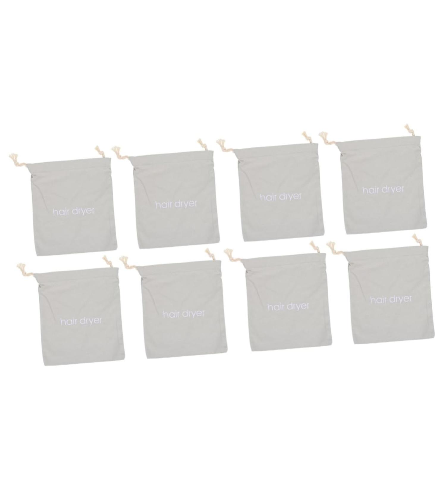 Healeved 8 Pcs Hair Dryer Storage Bag Drawstring Toiletry Bag Hair Dryer Receive Bag Bags Fabric Light Grey - Buy Online on GoSupps.com