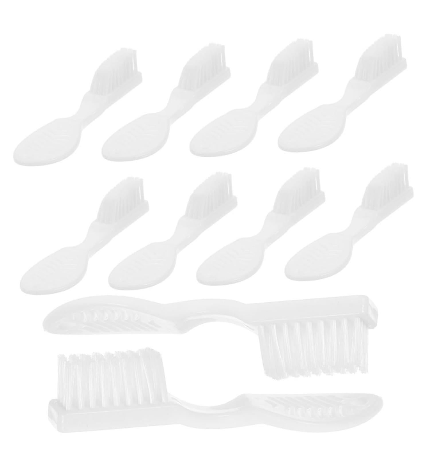 Hapinary 20 Pack Travel Toothbrushes - Portable Children's Teeth Cleaning Brushes - Compact & Gentle White Plastic Toothbrushes for Daily Use - Buy Online on GoSupps.com