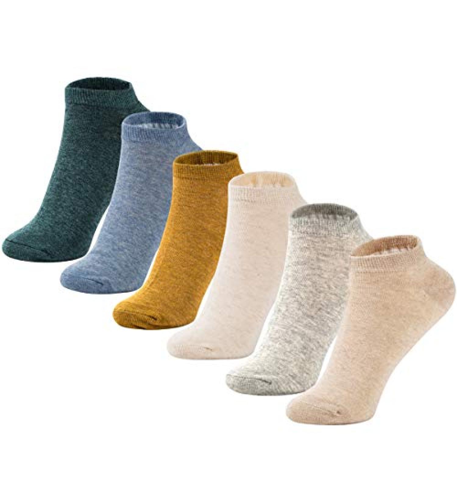 MAGIARTE Women's Cotton Ankle Socks 6-Pack, Low Cut Athletic No Show Socks - Size 6-9 - Buy Online on GoSupps.com
