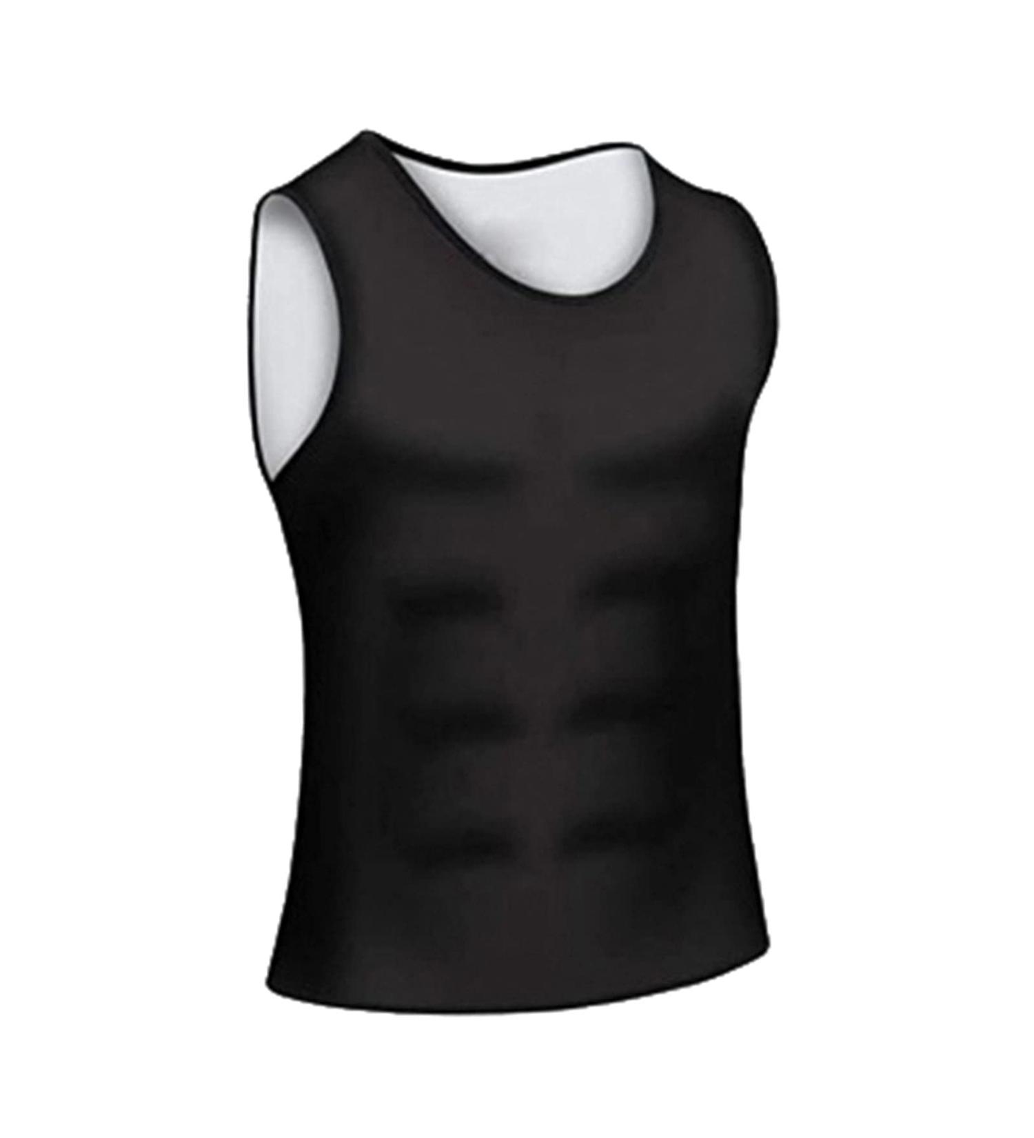 Zalati Men's Training Vest - Water-Repellent Sauna Tank Top & Neoprene Shapewear - XXL Workout Corset Shirt - Buy Online on GoSupps.com