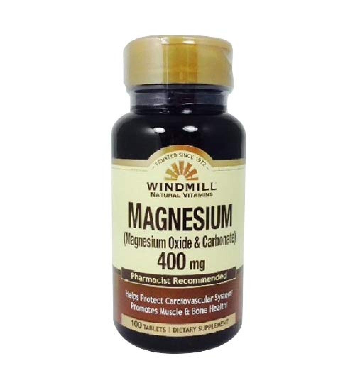 Windmil Vitamins Magnesium Oxide 400 mg - 100 tablets