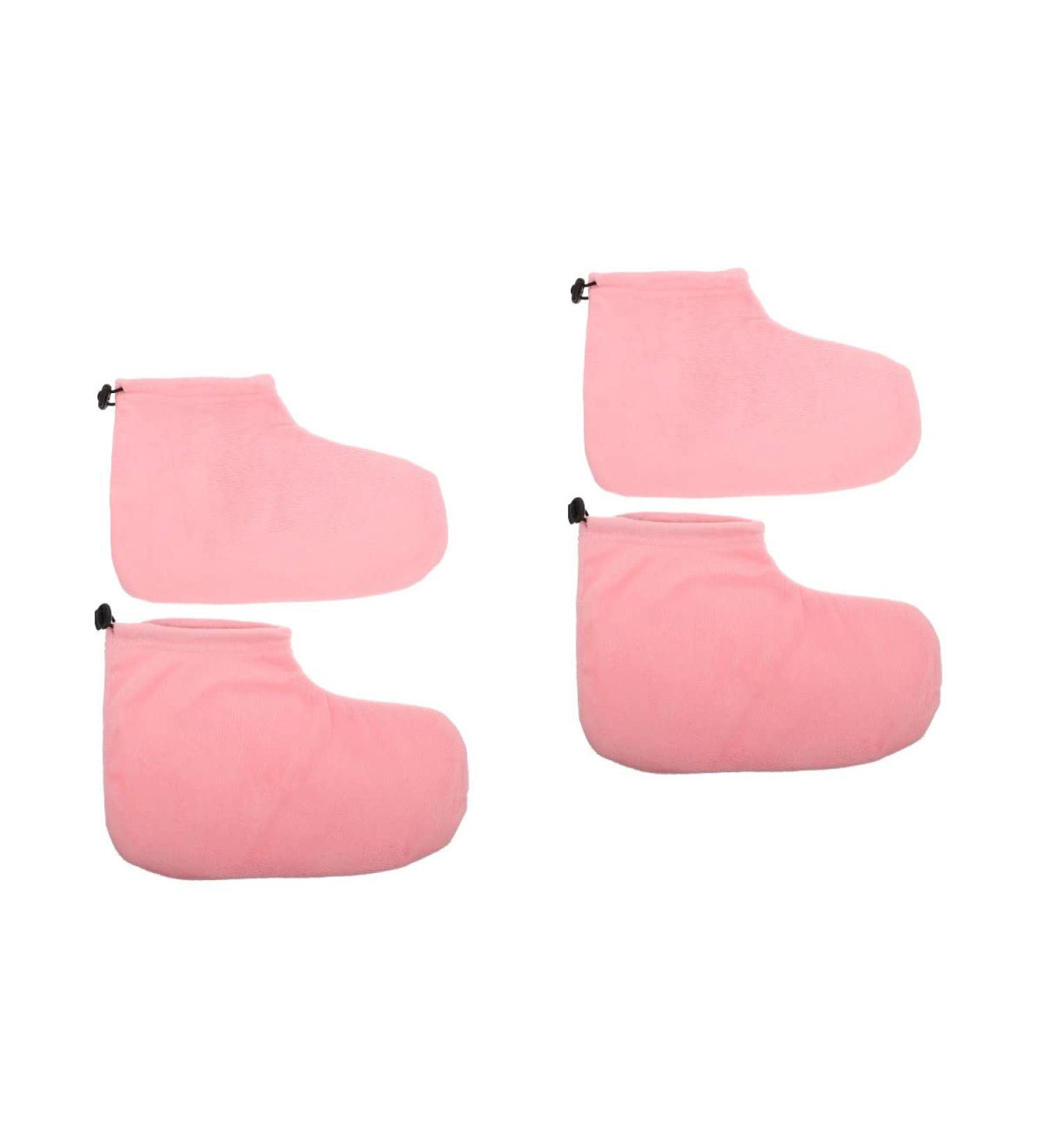 Uonlytech 2 Pairs Paraffin Wax Bath Booties | Elastic Opening Foot Care Covers for Thermal Treatment | Spa Wax Warmer Accessories - Buy Online on GoSupps.com