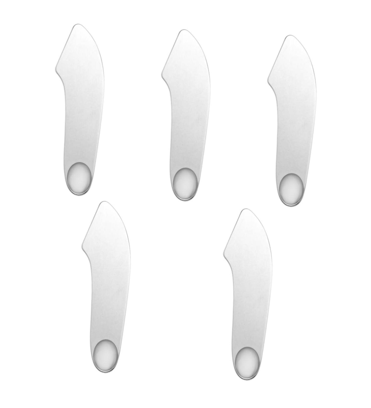 FRCOLOR 5pcs Foundation Spatula Set | Silver Makeup Tools for Mixing & Application | Cosmetic Mixing Spatula Plate - International Shipping Available - Buy Online on GoSupps.com