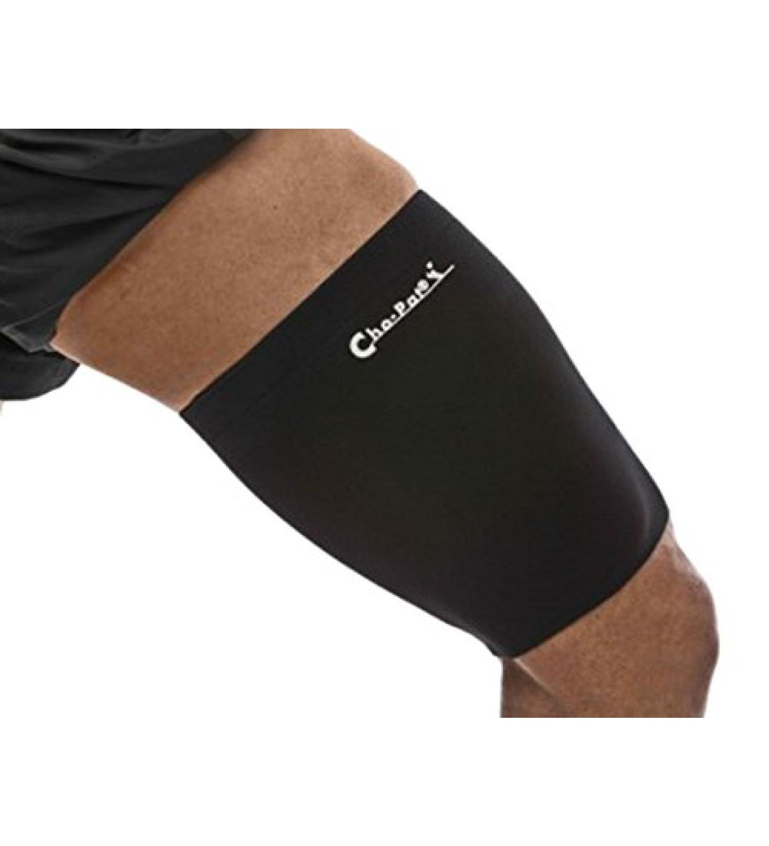 Cho-Pat Thigh Compression Sleeve - for Tight and Sore Hamstrings IT Band Syndrome (ITBS) Hamstring Strain Tight Quadriceps - Large (19.5"-20.5")