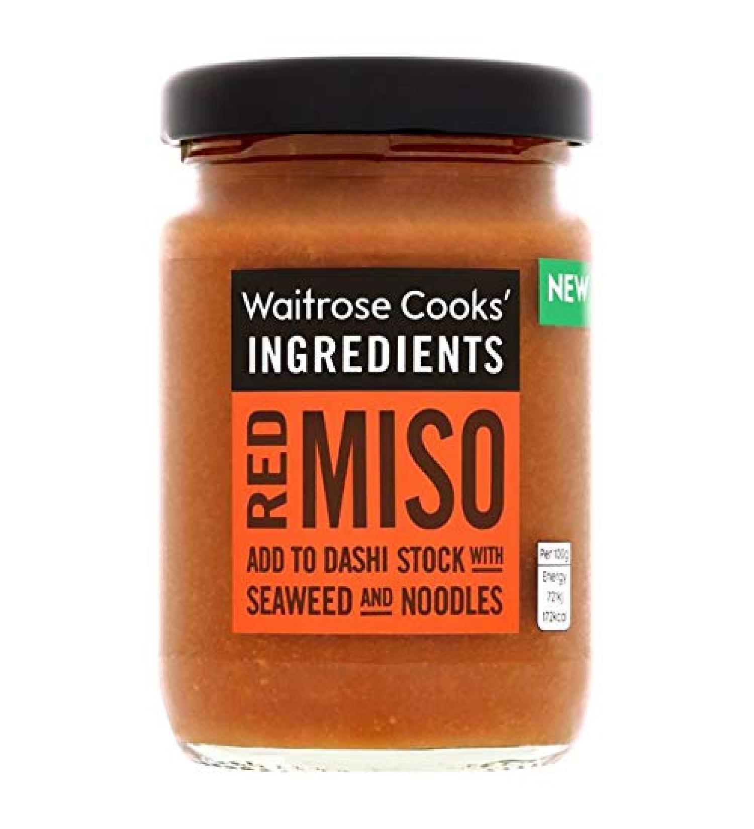 Waitrose Cooks' Ingredients Red Miso to add to Dashi broth with seaweed and noodles 1 x 100 g