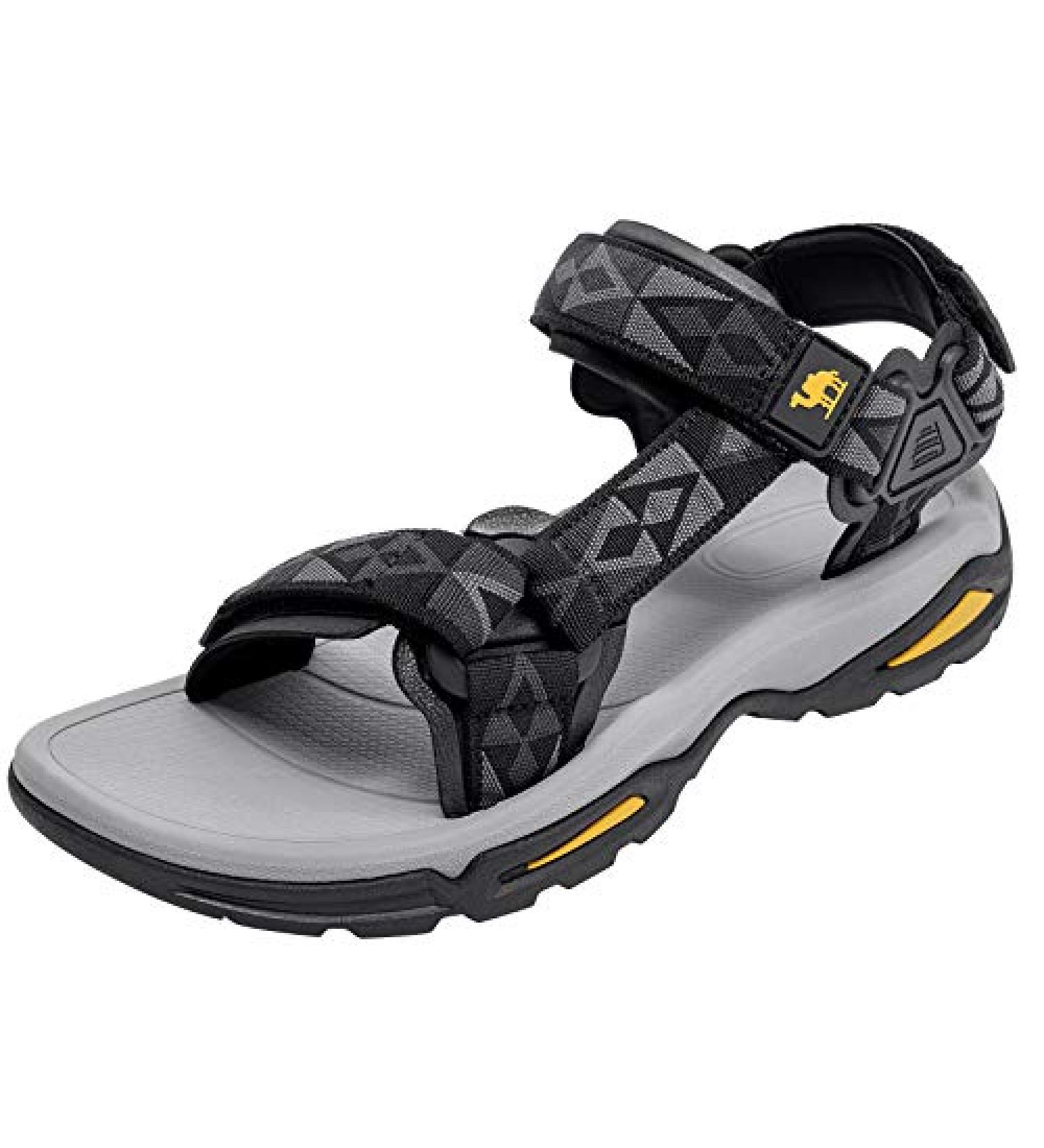 CAMEL CROWN Men's Waterproof Hiking Sandals with Arch Support - Black, Size 11 - Buy Online on GoSupps.com