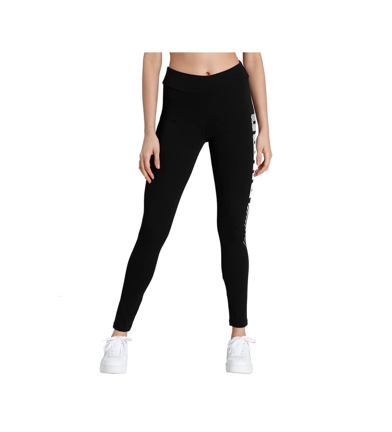 PUMA Women's ESS Graphic Leggings - Stylish Comfort in Puma Black | Shop Internationally - Buy Online on GoSupps.com