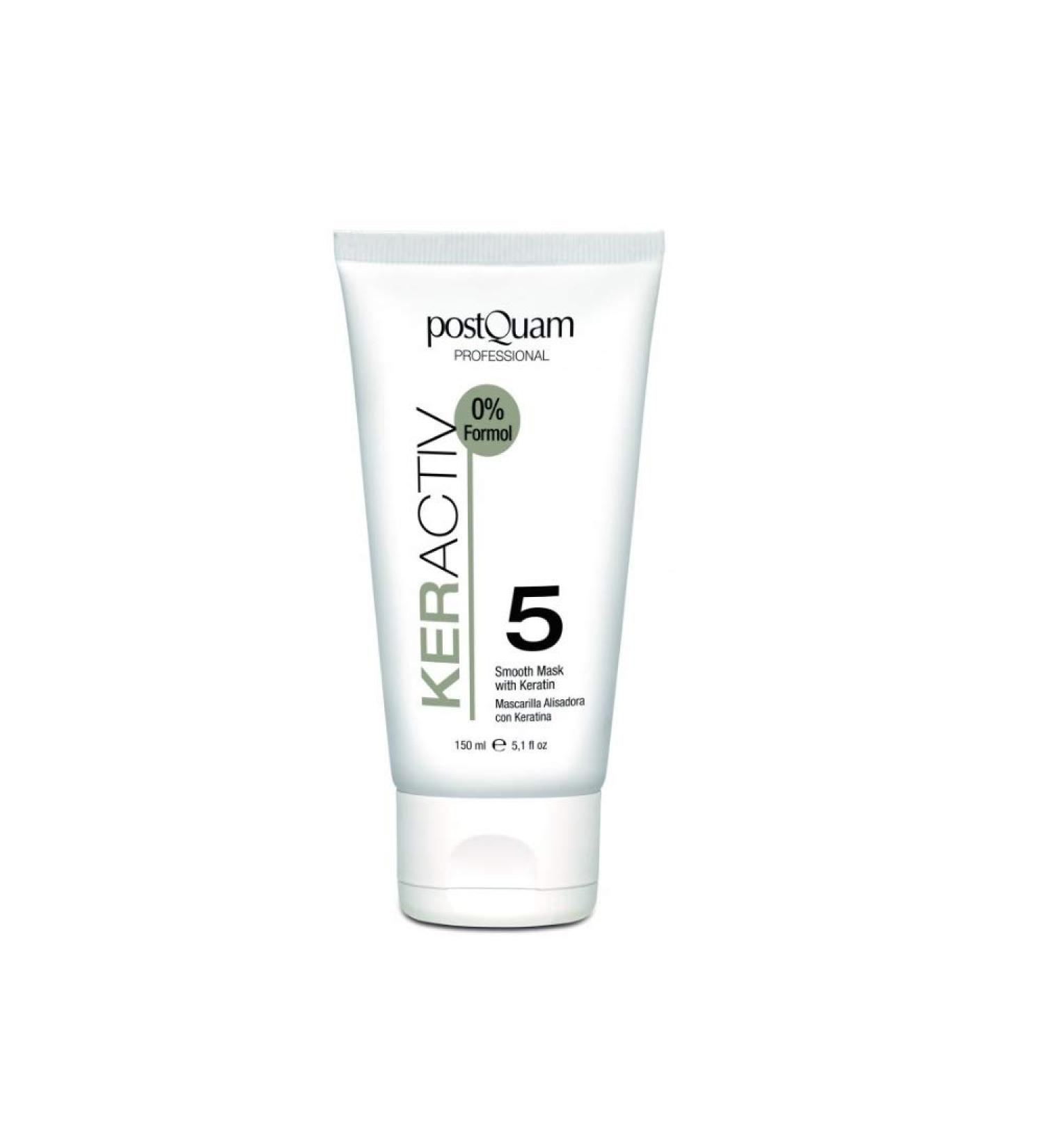 POSTQUAM Professional KERACTIV Straightening Mask 150ml - Keratin Treatment for Smooth Hair Nourishment & Care During Straightening - Buy Online on GoSupps.com