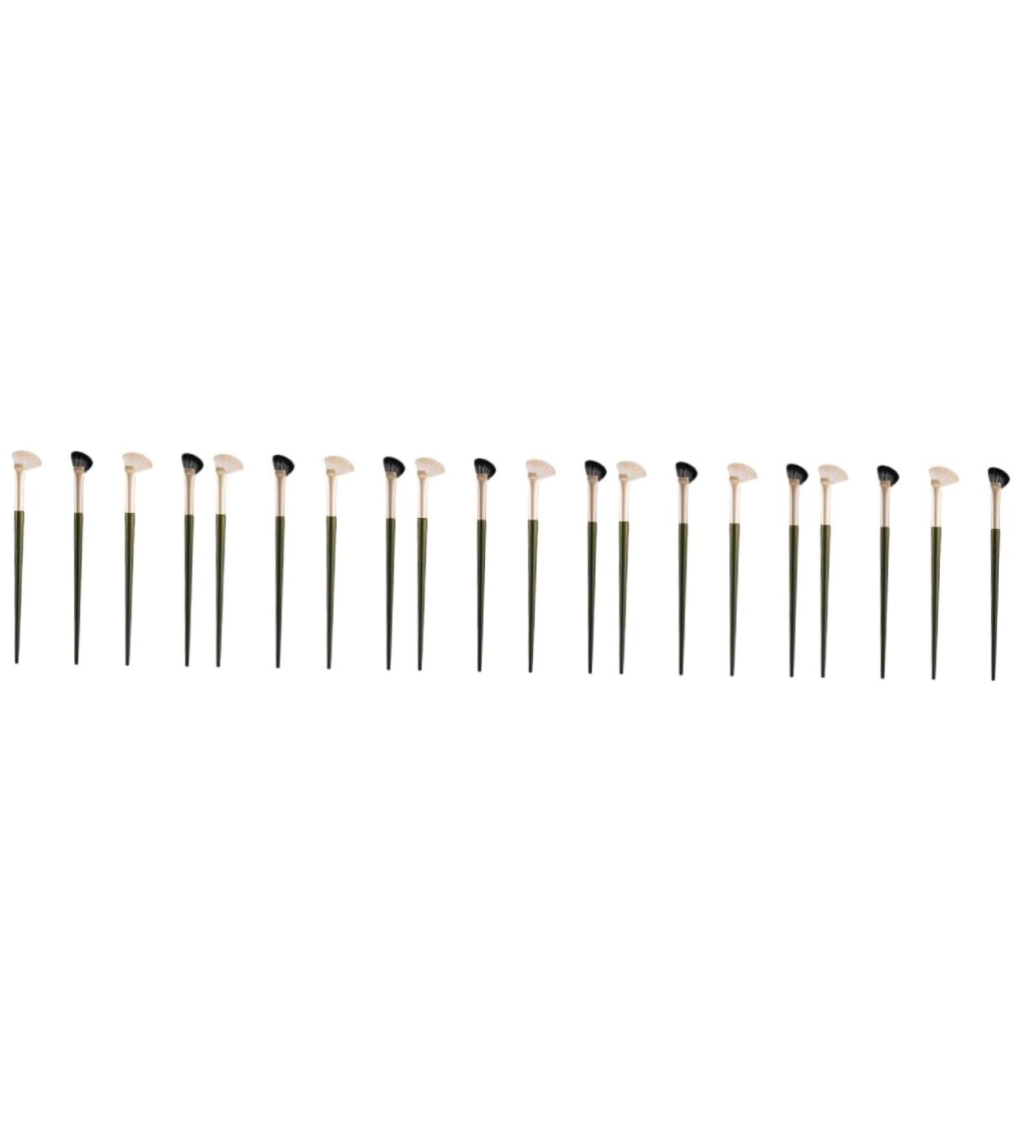 FRCOLOR 20 Pcs Nose Shadow & Contour Brush Set - Angled Eyeshadow & Eyebrow Brushes for Women - Face Makeup & Concealer - Assorted Colors - Buy Online on GoSupps.com