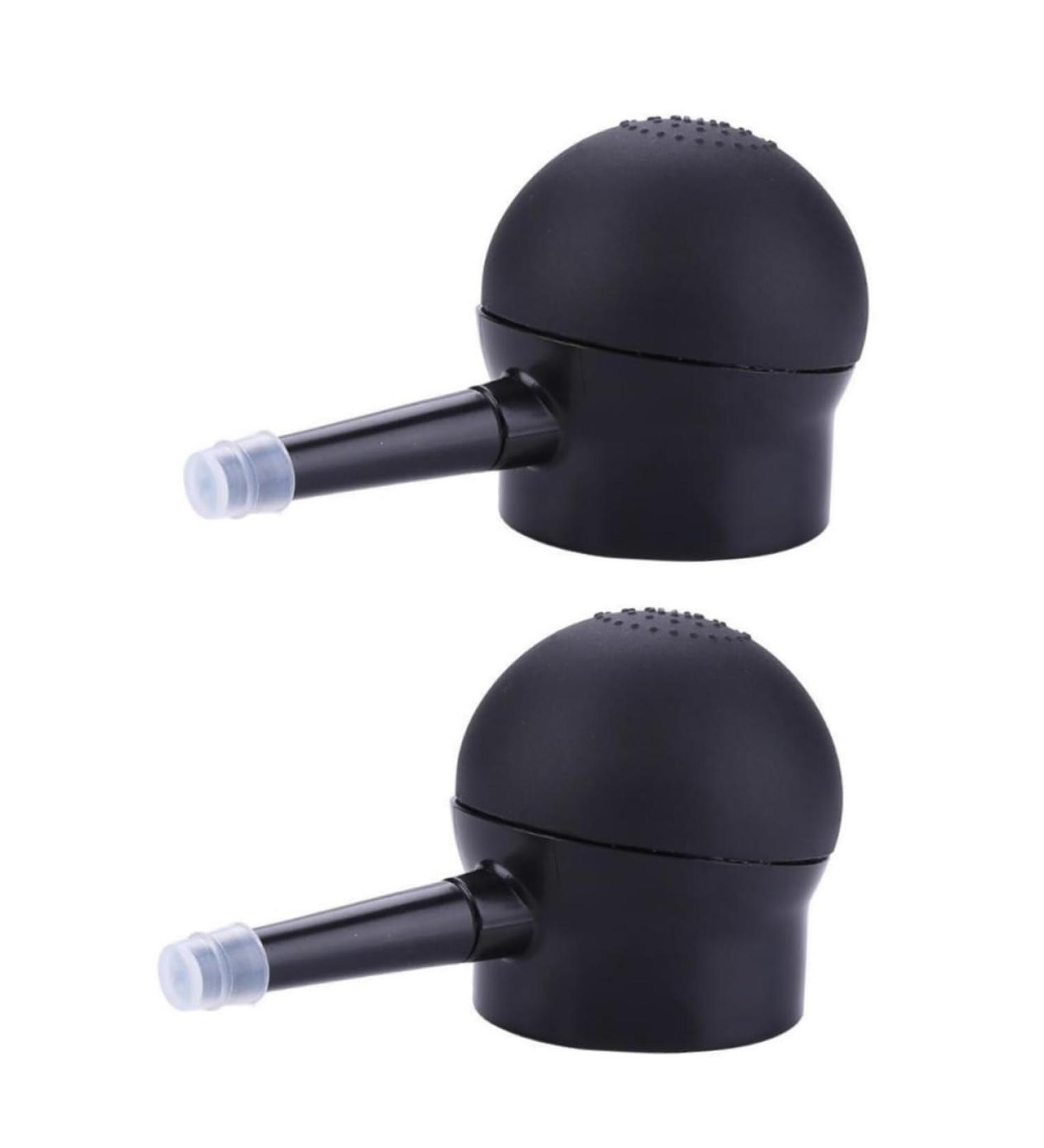 Healeved 2 Pcs Silicone Nozzle Hair Building Fibers Applicator Spray Applicator Pump Nozzle 8.4x5.3cmx2pcs Blackx2pcs - Buy Online on GoSupps.com