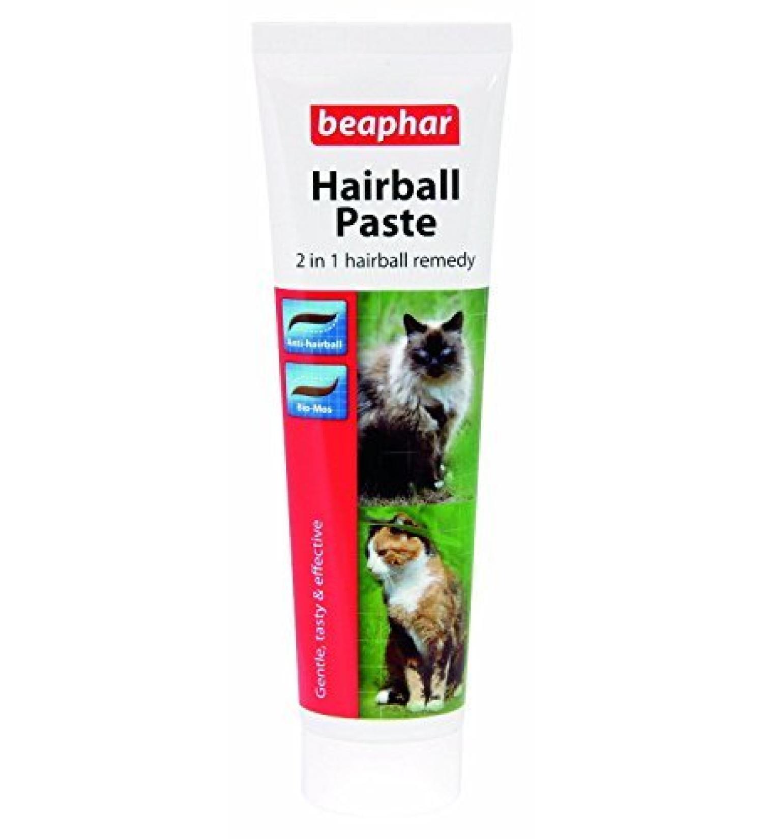 Beaphar Hairball Paste 2-in-1 for Cats 100 g Pack of 6