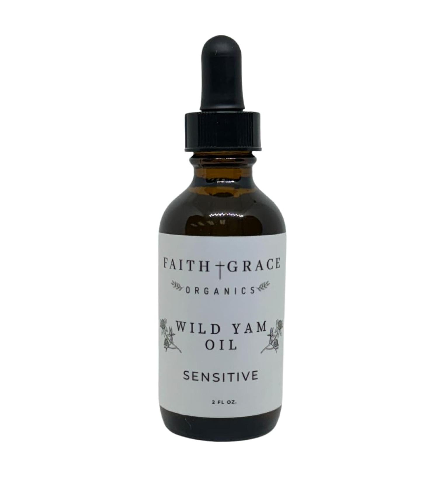 FAITH AND GRACE ORGANICS WILD YAM OIL balancing for men and women for sensitive skin organic ingredients made in USA 4 FL Oz - Buy Online on GoSupps.com