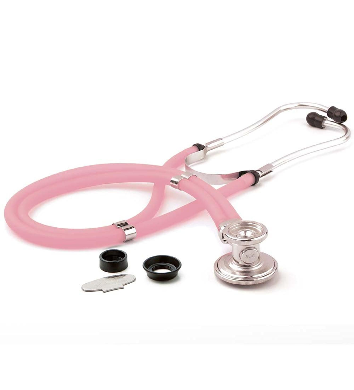 Buy ADC Adscope 641 Sprague Stethoscope - 5 Interchangeable Chestpieces 30-Inch Frosted Magenta | International Shipping Available - Buy Online on GoSupps.com