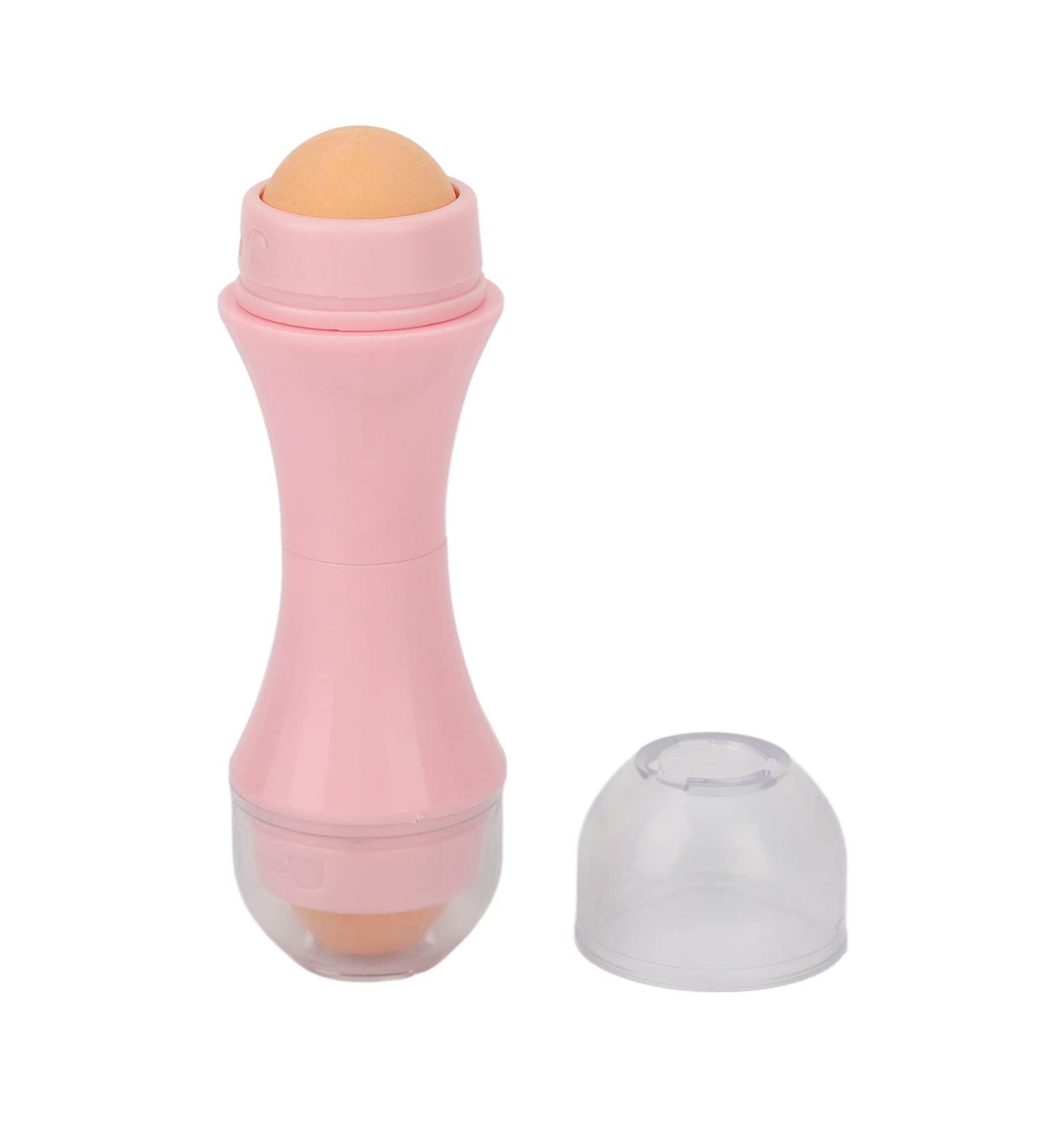 Zetiling Pink Oil Absorbing Face Roller - Volcanic Stone Double Headed Design for All Skin Types Portable Daily Use Perfect Gift - Buy Online on GoSupps.com
