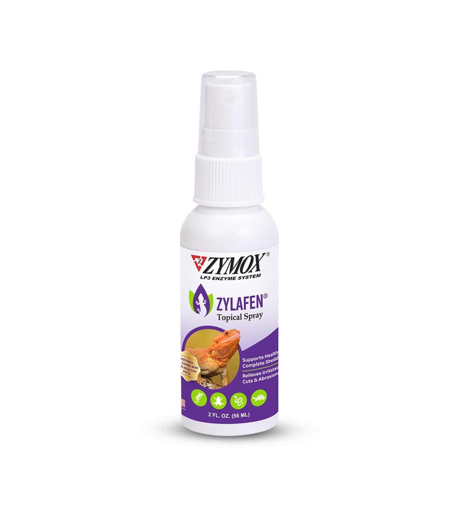 Zymox Zylafen Topical Spray - 2 oz | Supports Healthy Shedding for Reptiles | Soothes Skin Irritations & Wounds - Buy Online on GoSupps.com