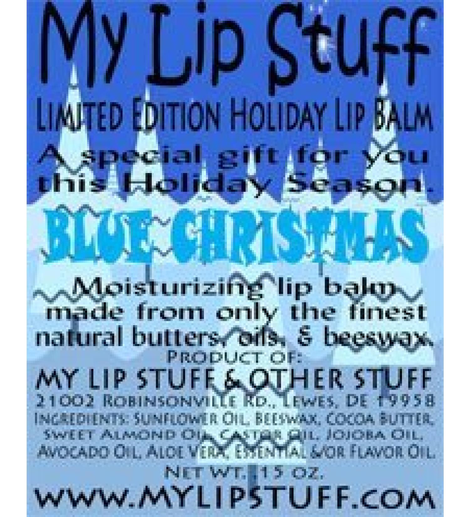 My Lip Stuff-Blue Christmas (Maple & Brown Sugar Flavor) Limited Edition Holiday Lip Balm