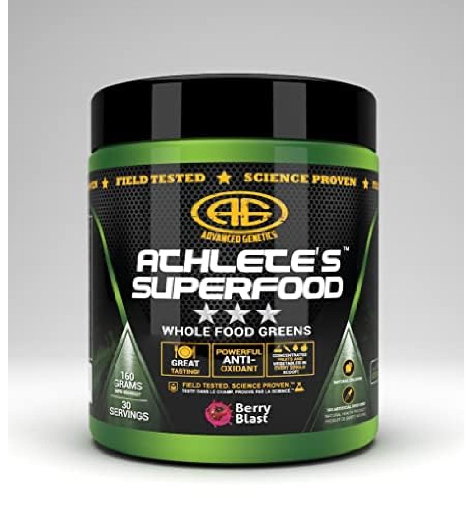 Athlete s Superfood - Great Tasting Concentrated Whole Food Greens Powder Concentrated Fruit & Veggies - 30 Servings - Buy Online on GoSupps.com
