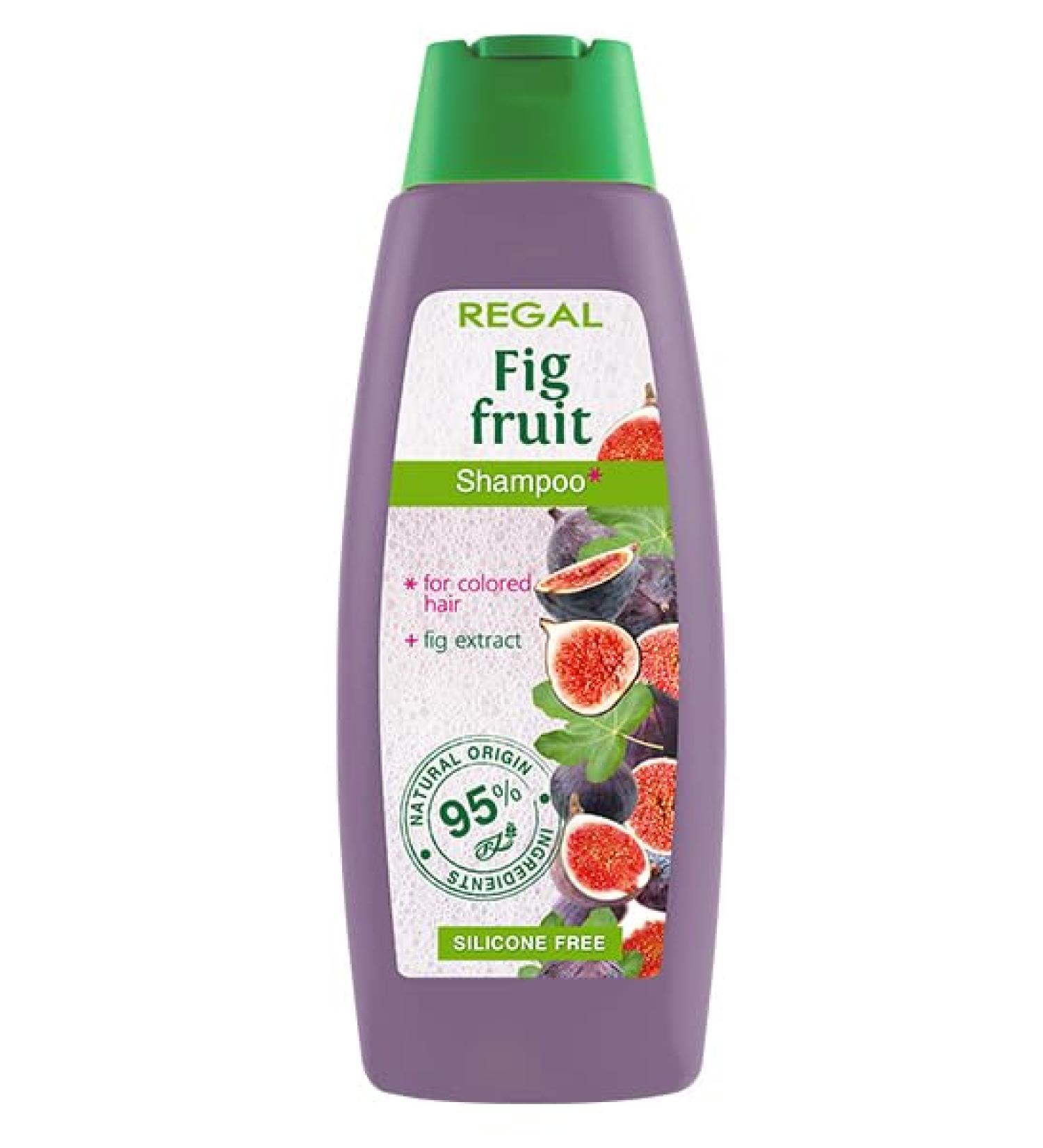Rosa Impex Shampoo with 95% natural extracts "Regal - Fig" 400ml For colored hair