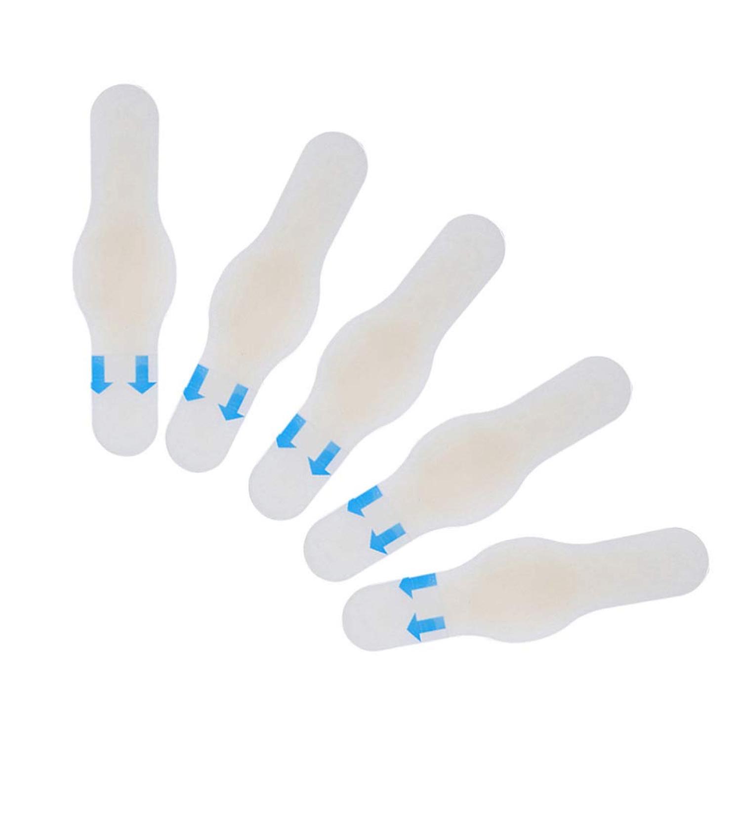 Buy Silicone Tape Bandages - 10pcs Hydrocolloid Pads for Foot Toe & Heel Protection - Size 2 Heel Protectors 6.5x2cm | International Shipping Available - Buy Online on GoSupps.com