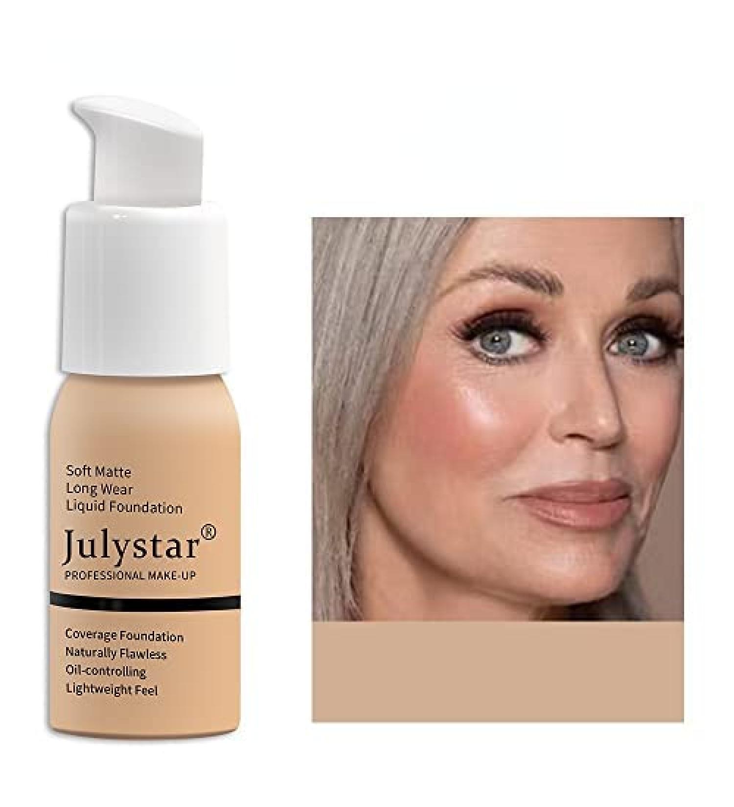 Julystar Oil control foundation cream foundation concealer foundation liquid foundation lasting makeup free (08#) - Buy Online on GoSupps.com