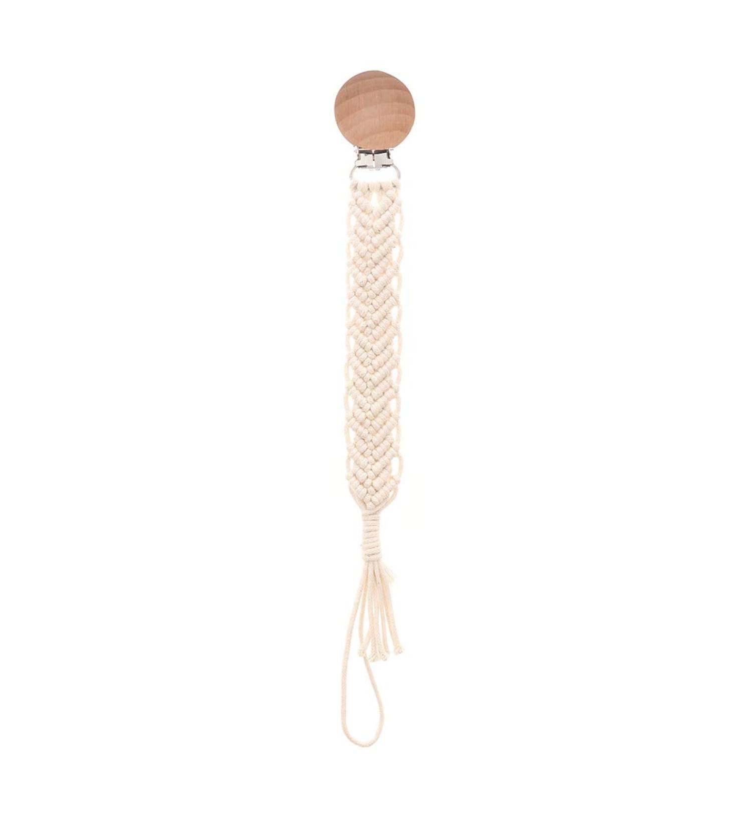 TIAN-K Cotton Pacifier Chain | Woven Baby Pacifier Holder | Stylish & Durable Pendant for Nipples - Buy Online on GoSupps.com