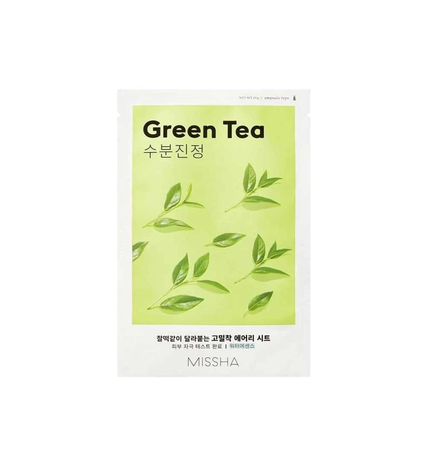 Buy MISSHA Airy Fit Green Tea Sheet Mask (19g) - Hydrating & Soothing | Fast International Shipping - Buy Online on GoSupps.com