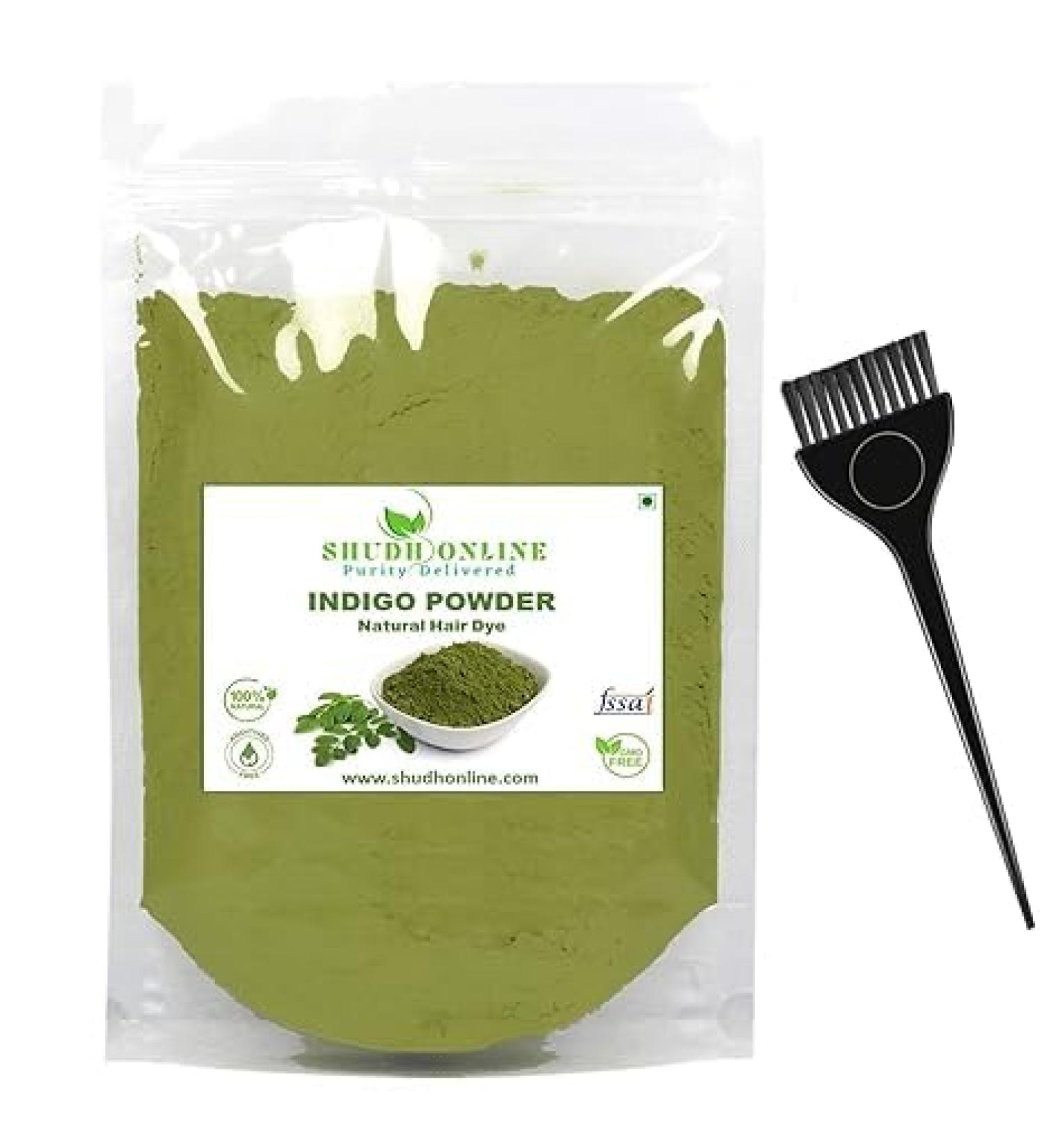 Indigo Powder Organic for Hair | Black Colour | 200 GM |Natural Avuri Leaf Powder | Neela Amari |Neel Patti |Neelayamari | Neli Aku |Indico Powder | - Buy Online on GoSupps.com