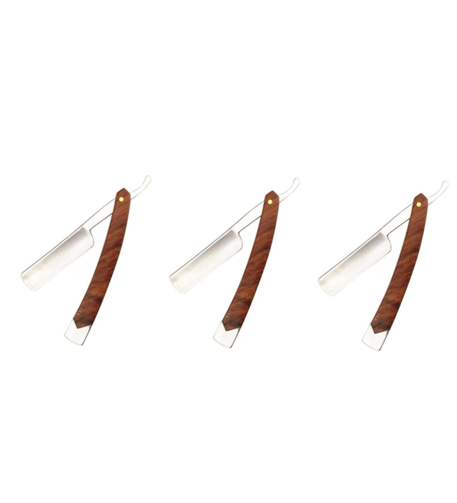 Frcolor Professional Men's Hair Razor - Stainless Steel Manual Barber Razor for Precision Haircuts - Buy Online on GoSupps.com