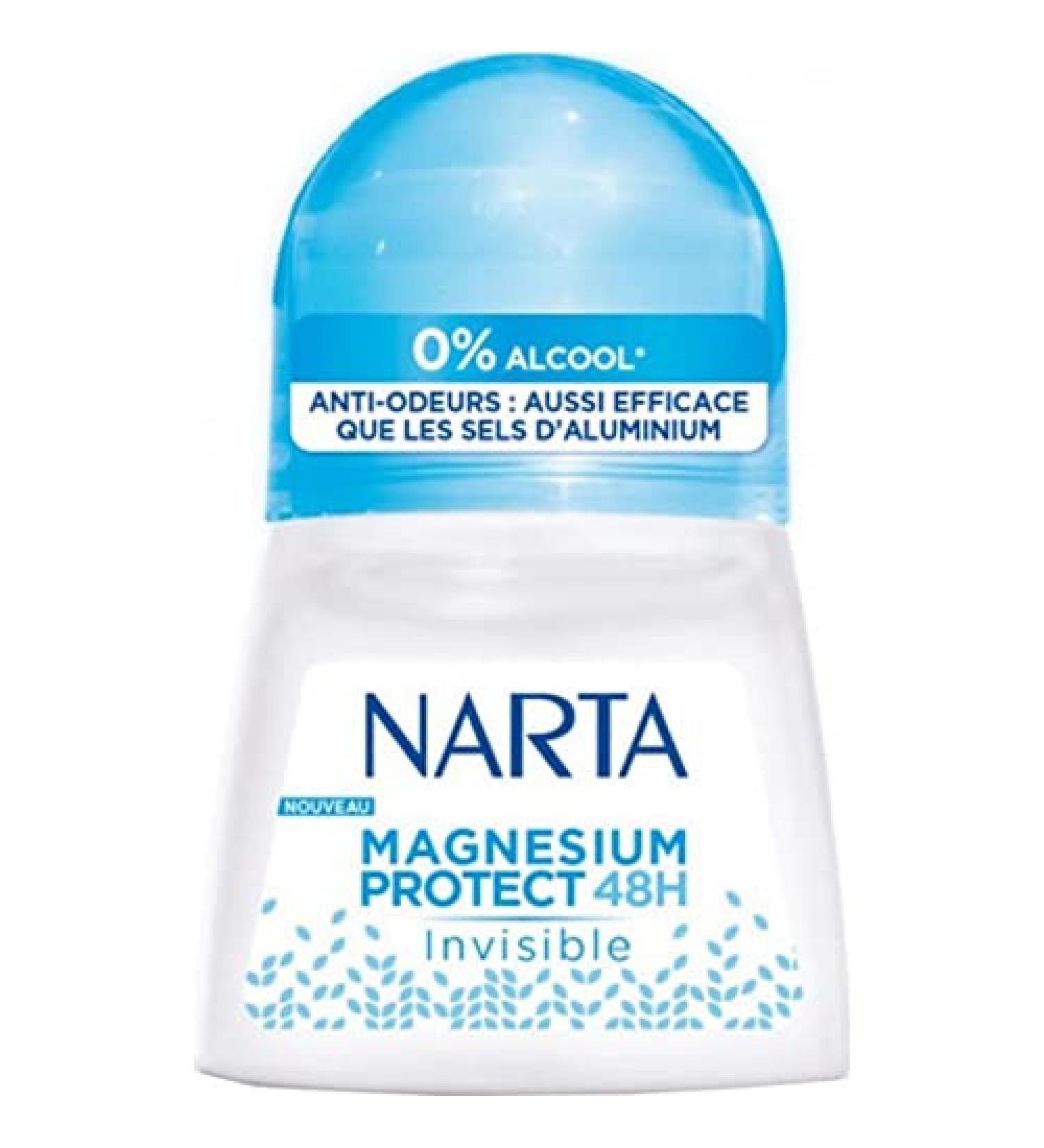 Narta Magnesium Protect 48h Invisible 50ml (pack of 4)