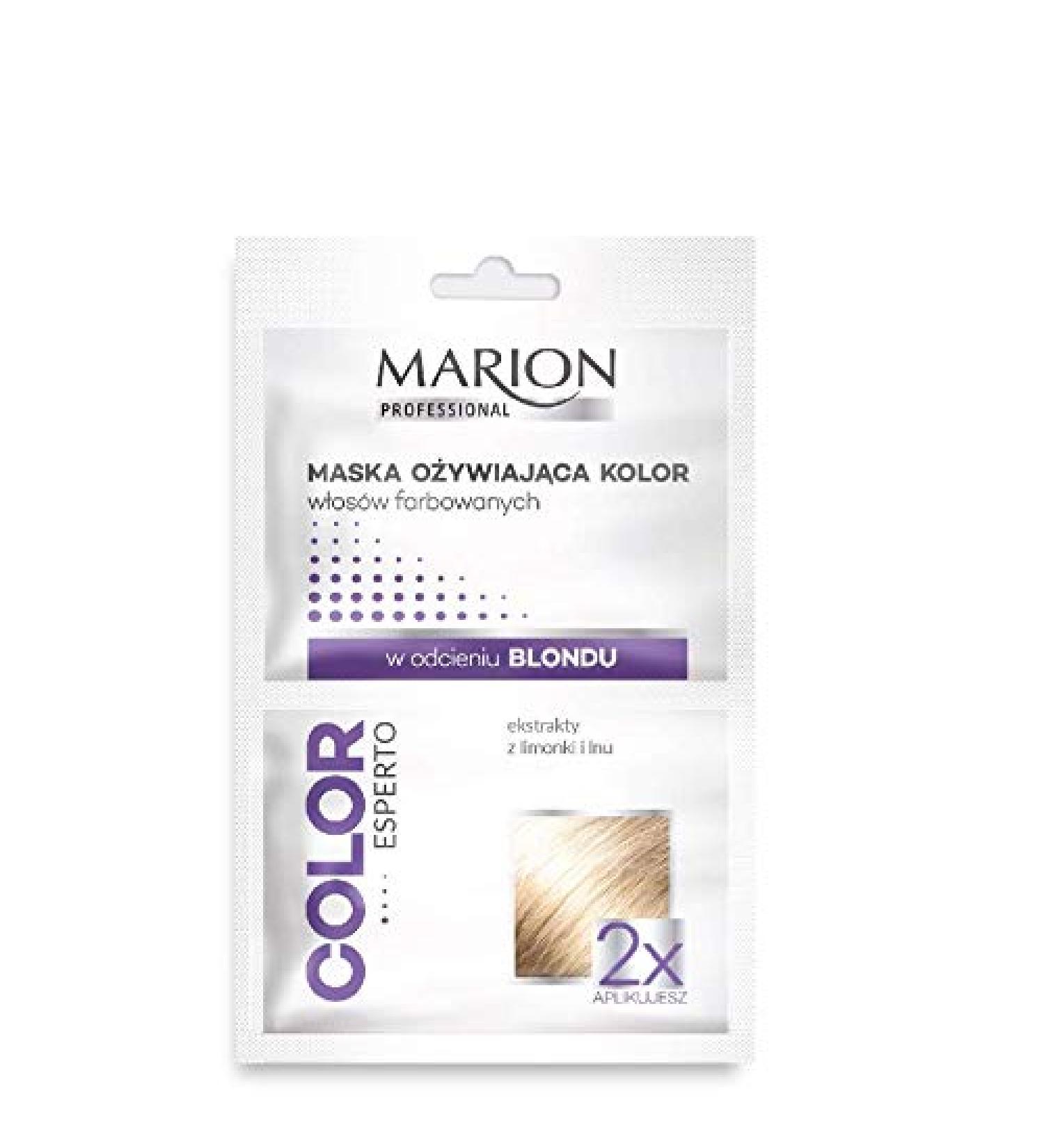 Marion Blond Hair Mask Refreshing and Care Color Dyed Hair Color Esperto 2x20ml