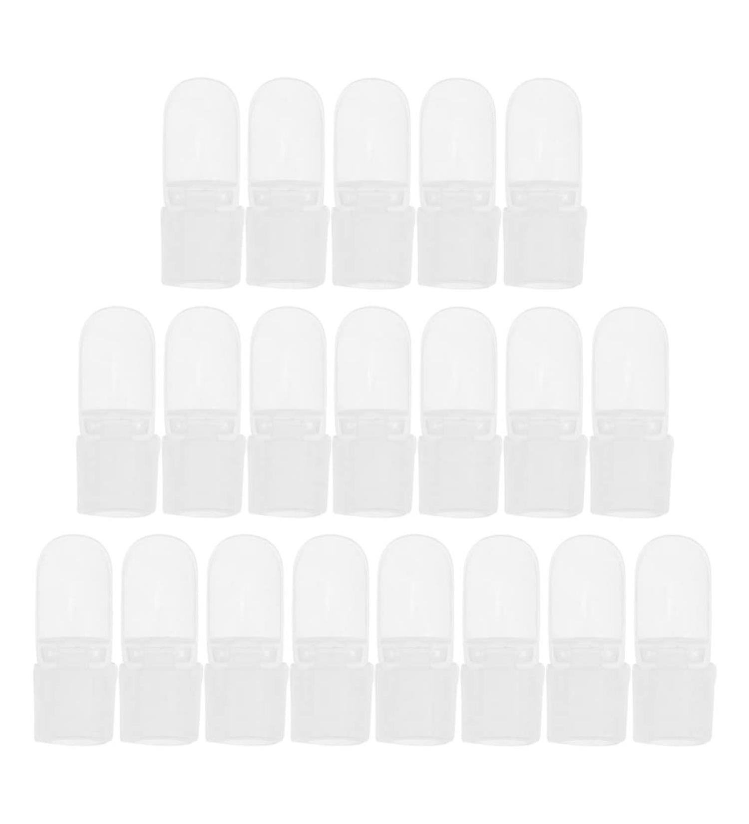 Housoutil 30pcs Nail Case Nail Tool Nail Varnish Tip Nail Tip Protector Polish Varnish Protector Nail Art Tools Nail Polish Protections Skin Care Tools White Plastic Manicure Protective Case 4x2cm White - Buy Online on GoSupps.com