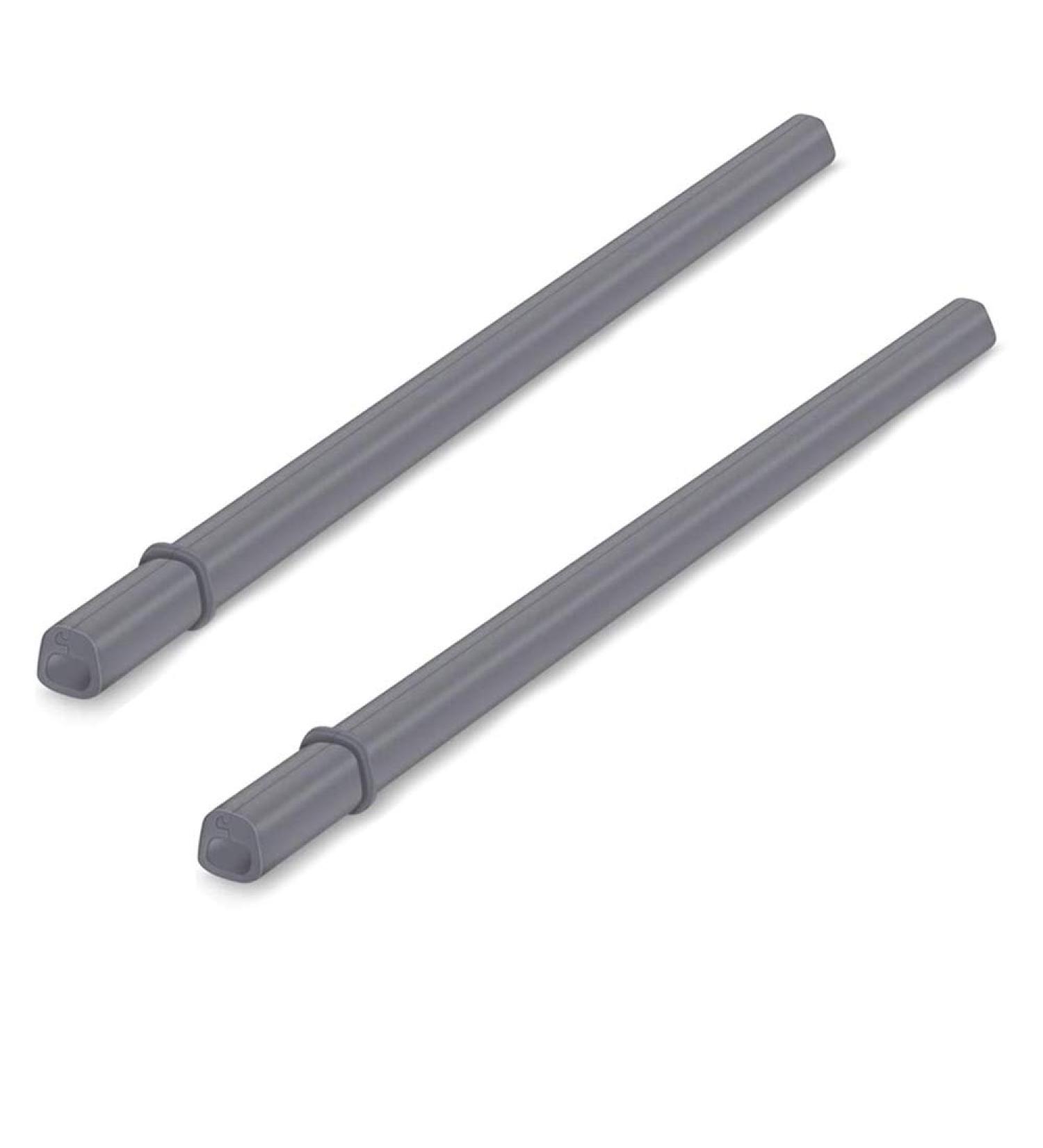 Reusable Silicone Straws Openable Straws No Cleaning Brush Required Foldable Resealable Straw Easy to Carry No Rubber Smell (2pcs Grey) - Buy Online on GoSupps.com