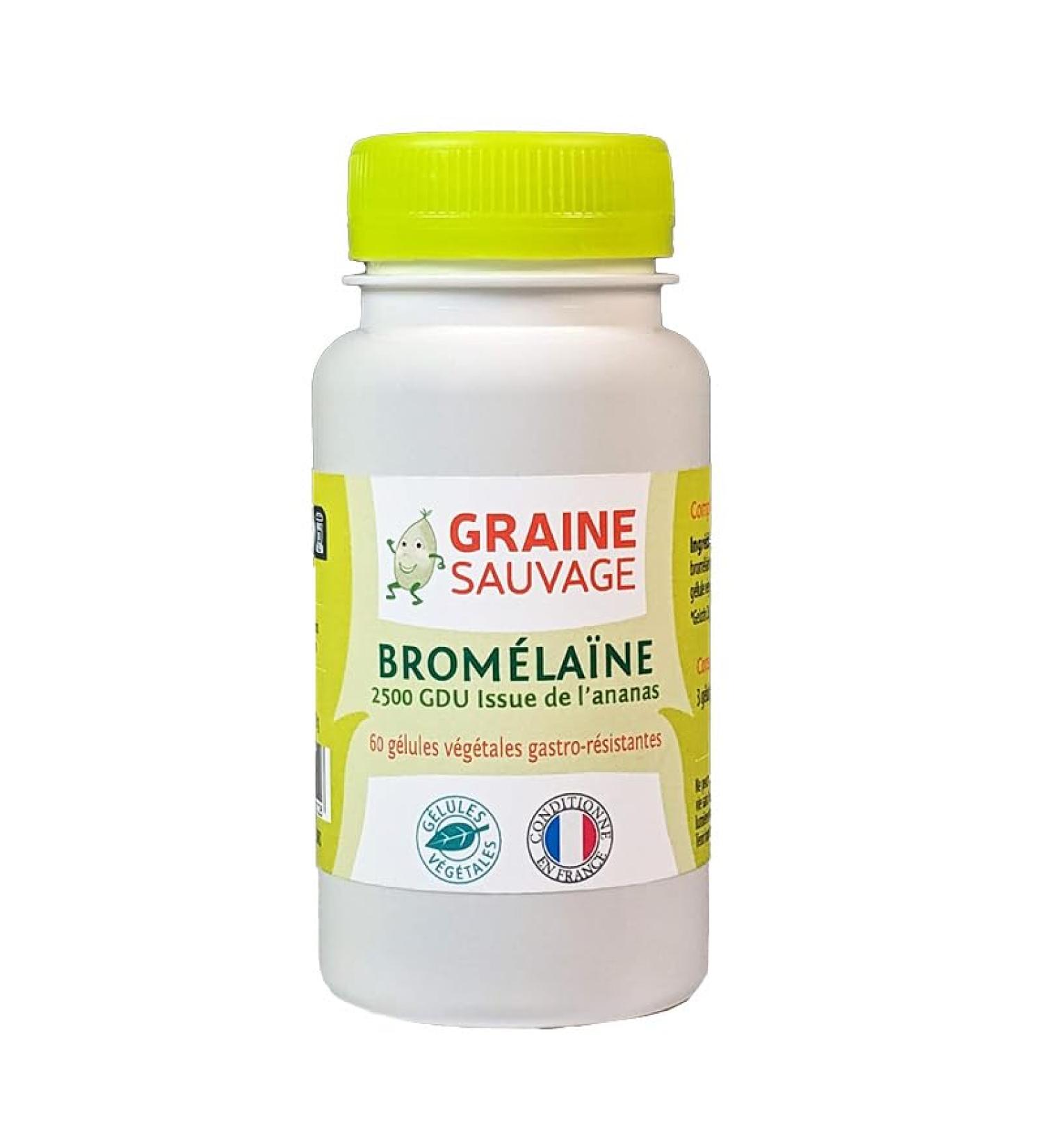 Bromelain - 60 capsules - Against physical and mental fatigue