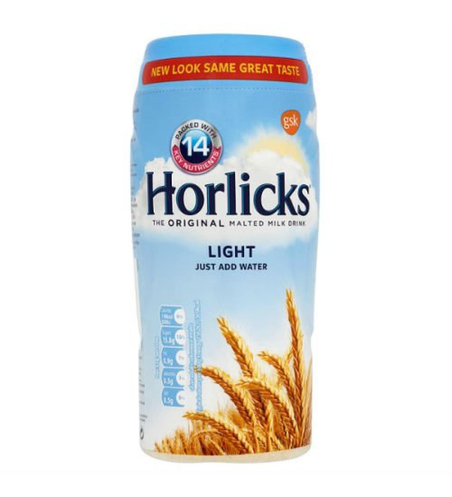 Horlicks The Malted Milk Drink Light 500g (6 Bottles)