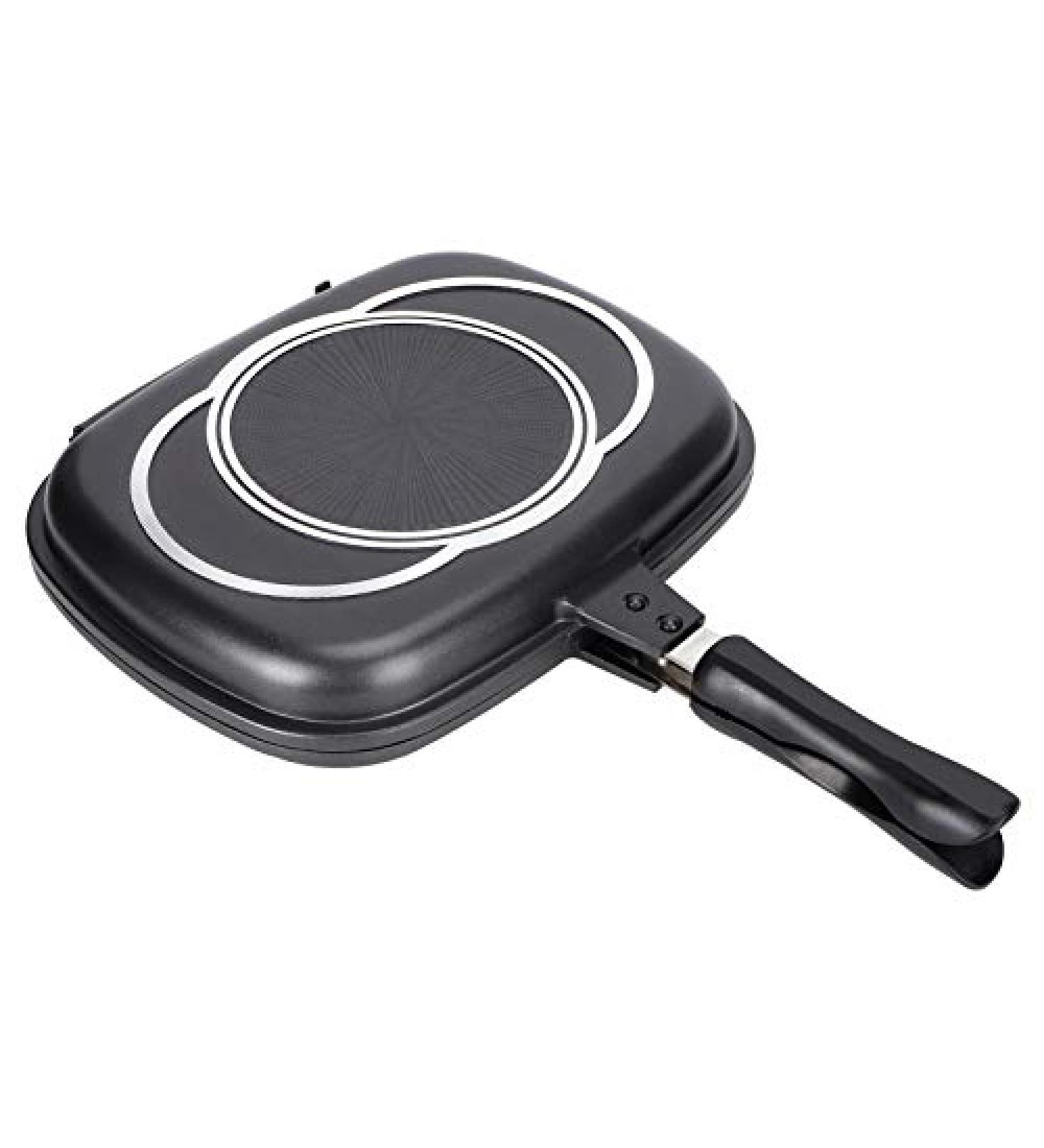 32cm Cast Aluminum Double-Sided Frying Pan | Versatile Barbecue Cooking Tool for Home & Outdoor | Premium Cookware Accessories - Buy Online on GoSupps.com