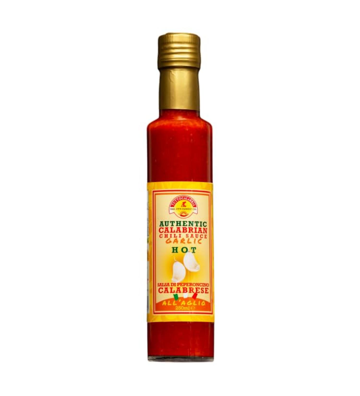  Tutto Calabria TuttoCalabria Calabrese spicy garlic sauce 250g Smooth seedless Balanced spiciness with garlic Velvety texture Ideal for marinades sauces tacos and gourmet dishes - Buy Online on GoSupps.com