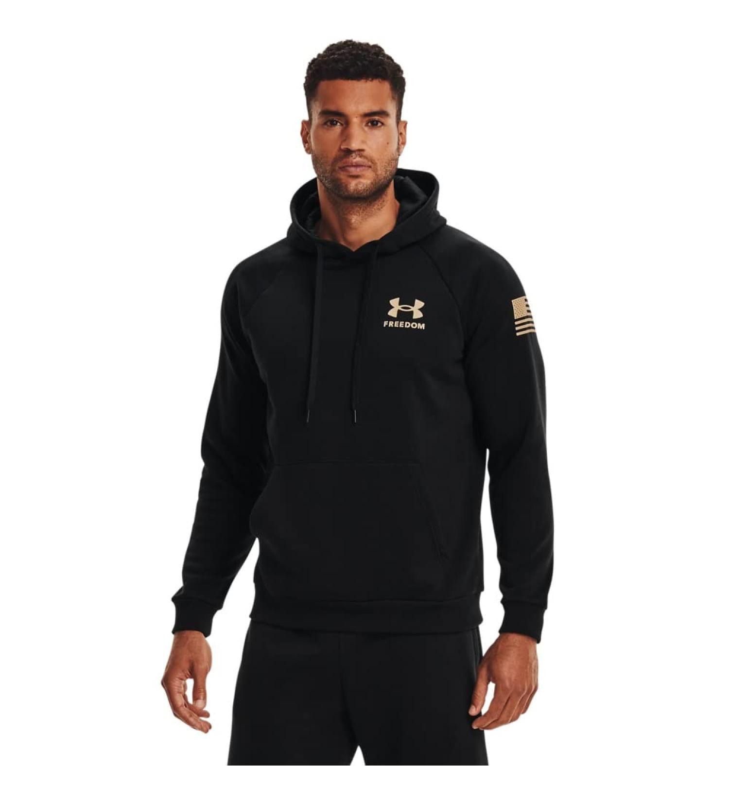 Under Armour Men's New Freedom Flag Black Hoodie - Size Large - Buy Online on GoSupps.com