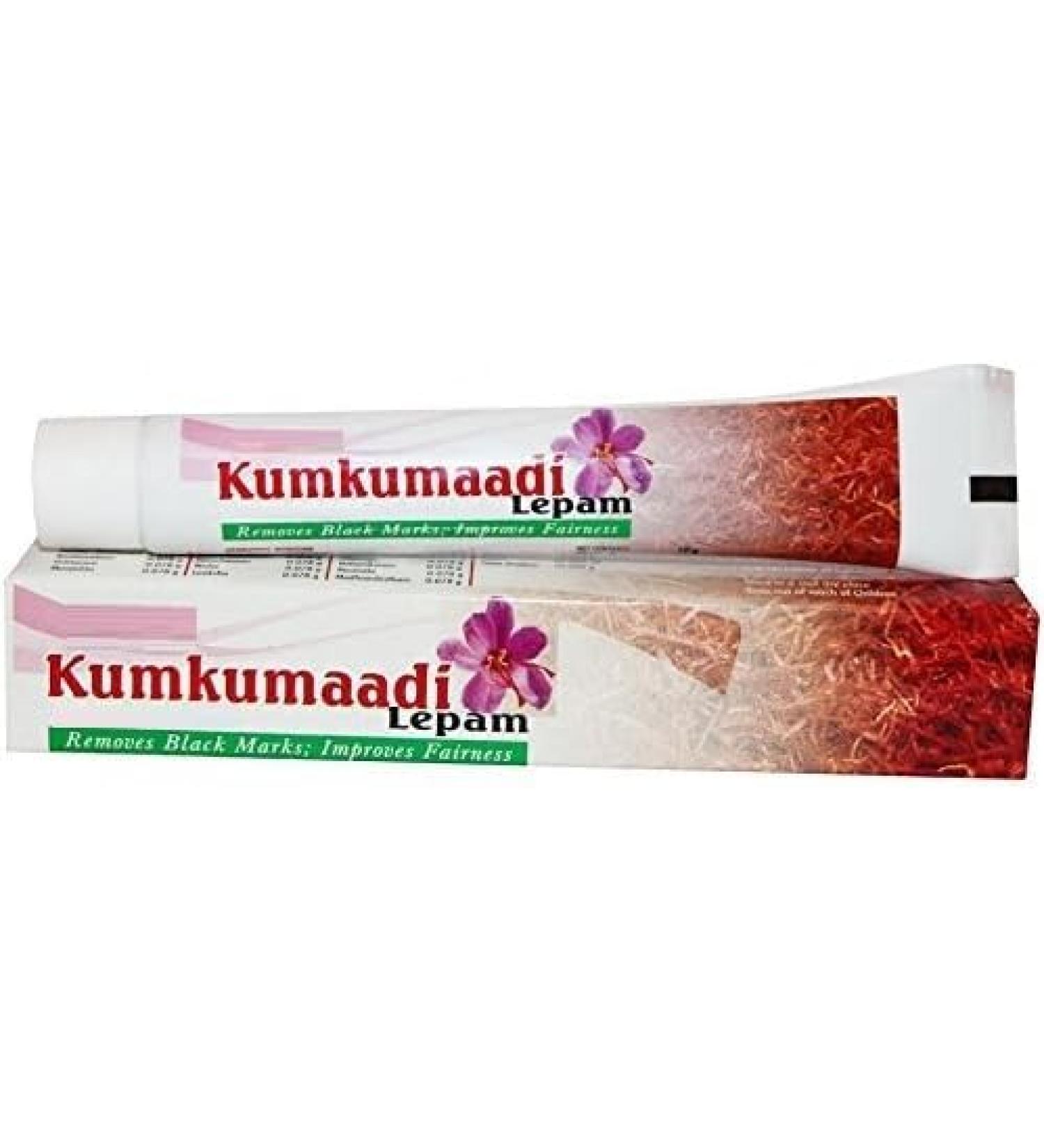 sm 2 x Kumkumaadi Lepam 10 g Eliminates black marks improves fairness - Buy Online on GoSupps.com
