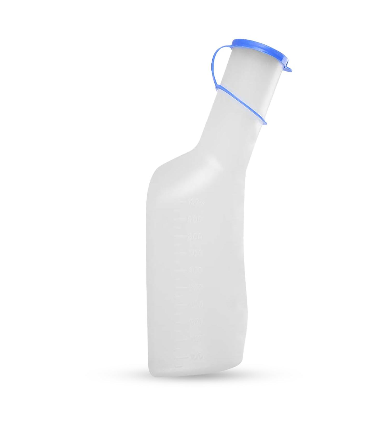 Buy 1L Portable Urine Bottle for Men - Translucent Plastic Easy-to-Read Measurements Long-Lasting Ideal for Travel | International Shipping - Buy Online on GoSupps.com