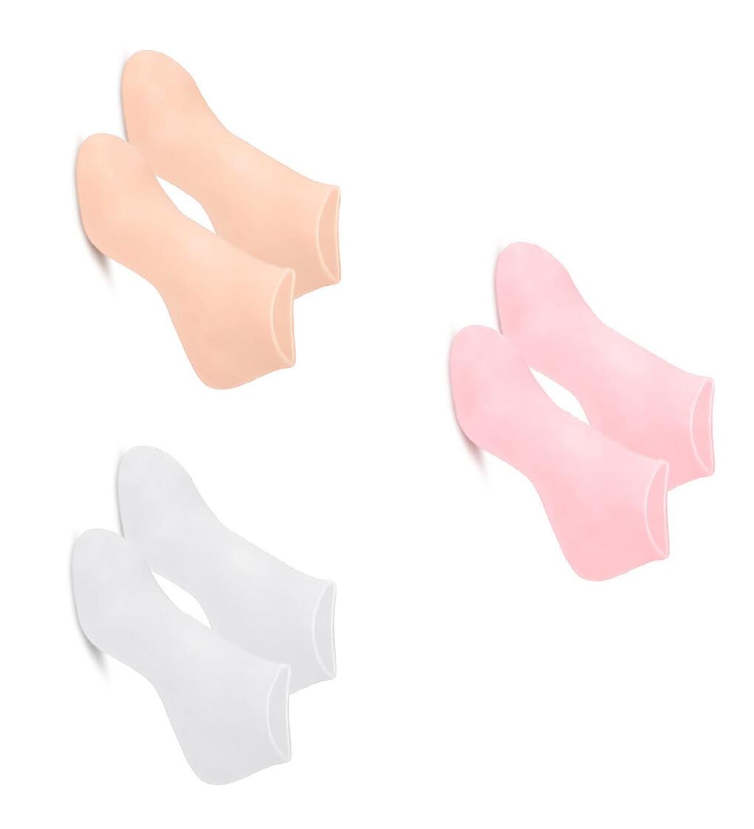 dijiusidy 3 Pairs Gel Moisturizing Socks Multifunctional Foot Pedicure Socks Repair Cracked Heel Protector Foot Care Tool L - Buy Online on GoSupps.com