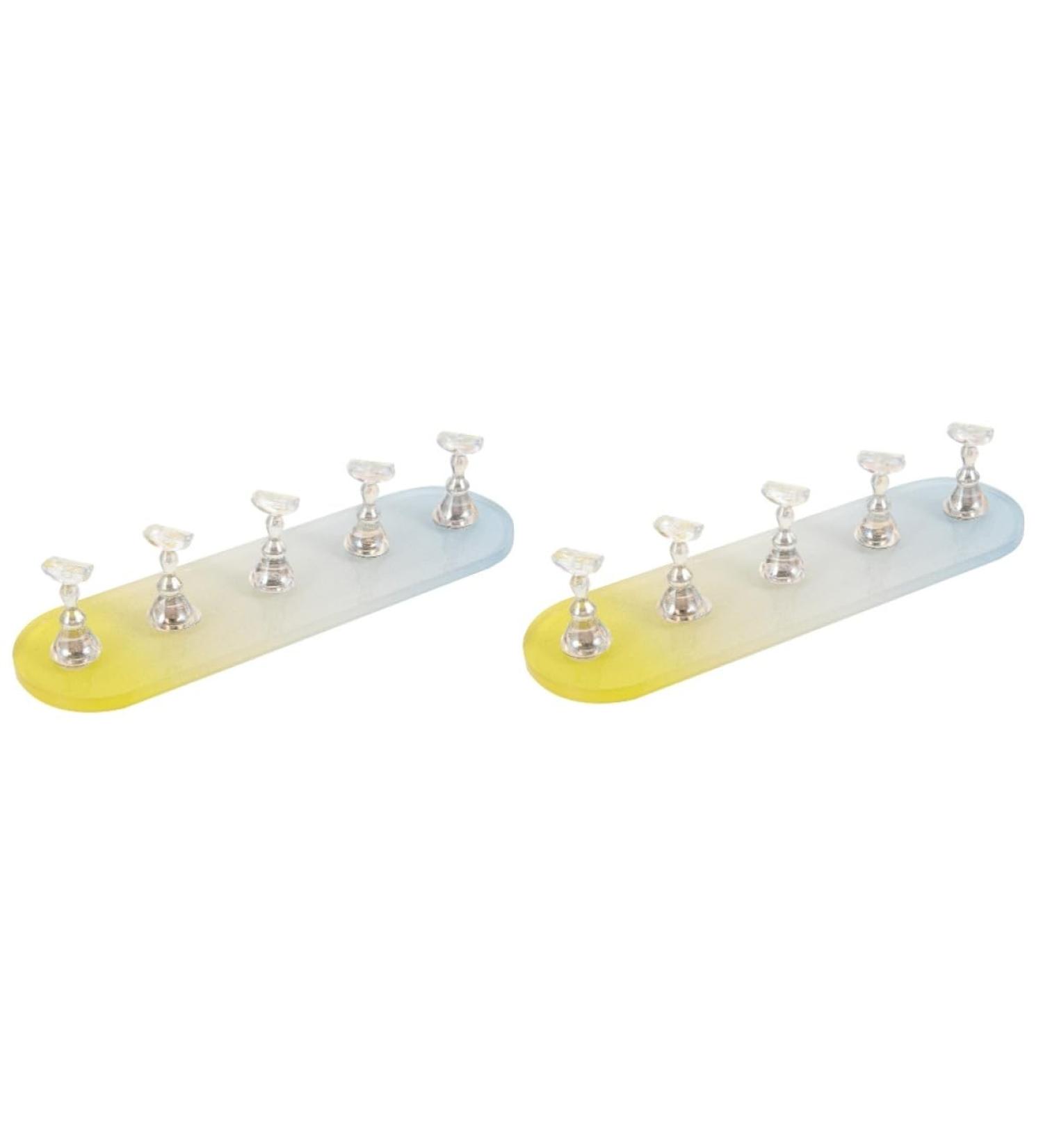 Beaupretty 2 Sets Nail Practice Holder Fake Nails Decor Nail Stands for Nail Art Magnetic Fake Nail Holder Slate Garden Labels Practice Nail Racks Magnetic Nail Racks Beauty Nail Holders Oval - Buy Online on GoSupps.com