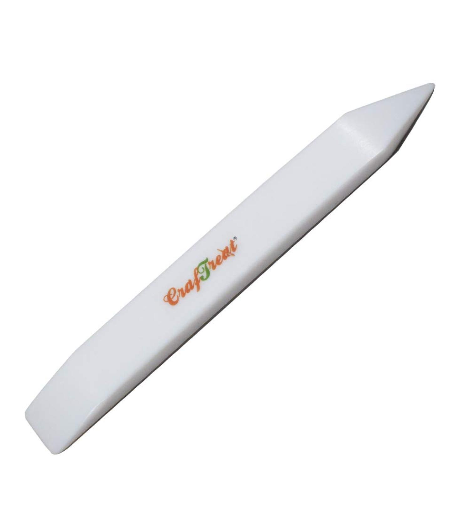 CrafTreat Teflon Bone Folder and Scoring Tool - Large Bone Folder - Paper Scorer for Paper Crafting  Origami  Bookbinding  Scrapbooking - Leather Burnishing Tool - Smooth  Non Stick  Ergonomic Tools - Buy Online on GoSupps.com