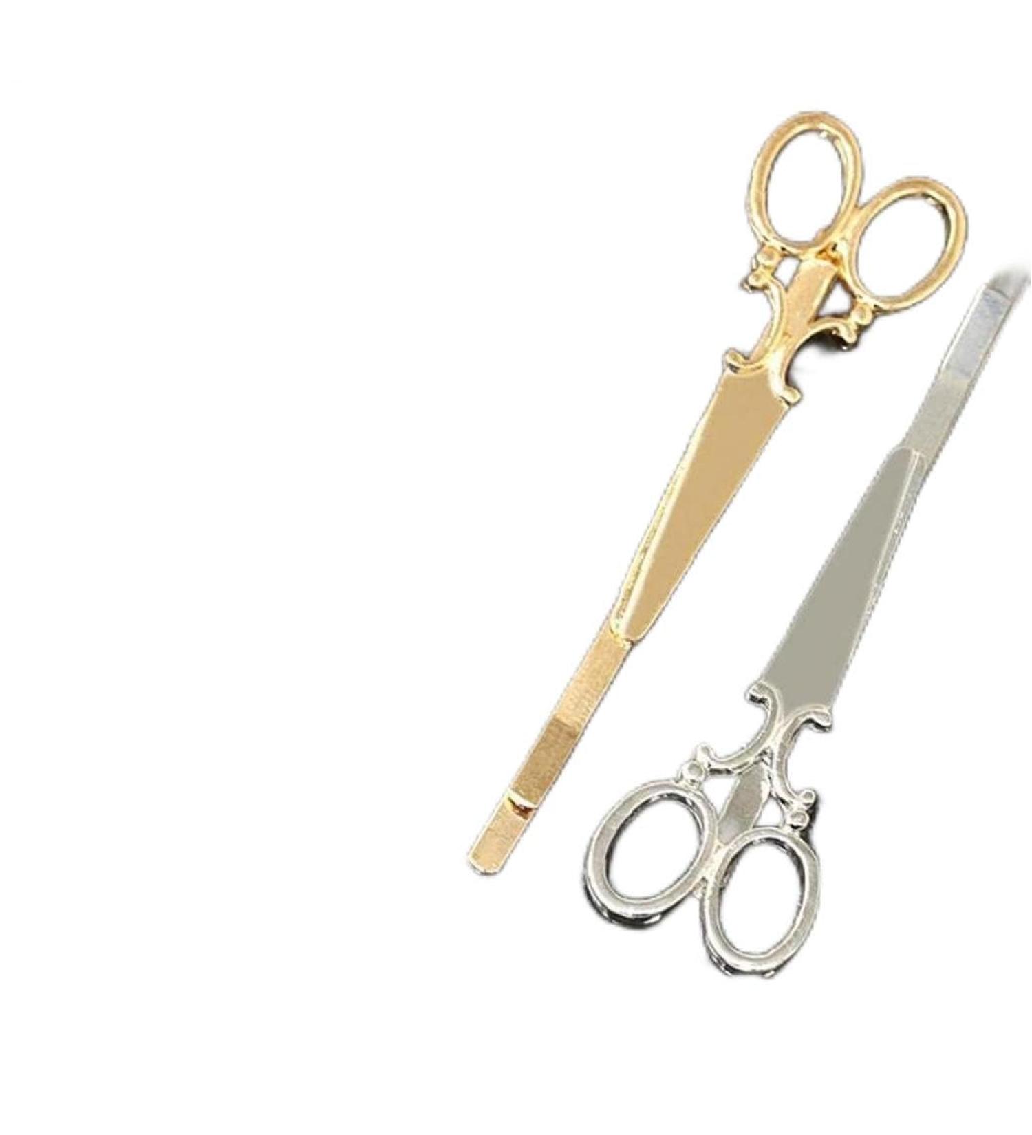 4 Pieces Scissors Shape Hair Clips - Elegant Barrettes & Hair Accessories for Women - Fashionable Hair Styling - Buy Online on GoSupps.com